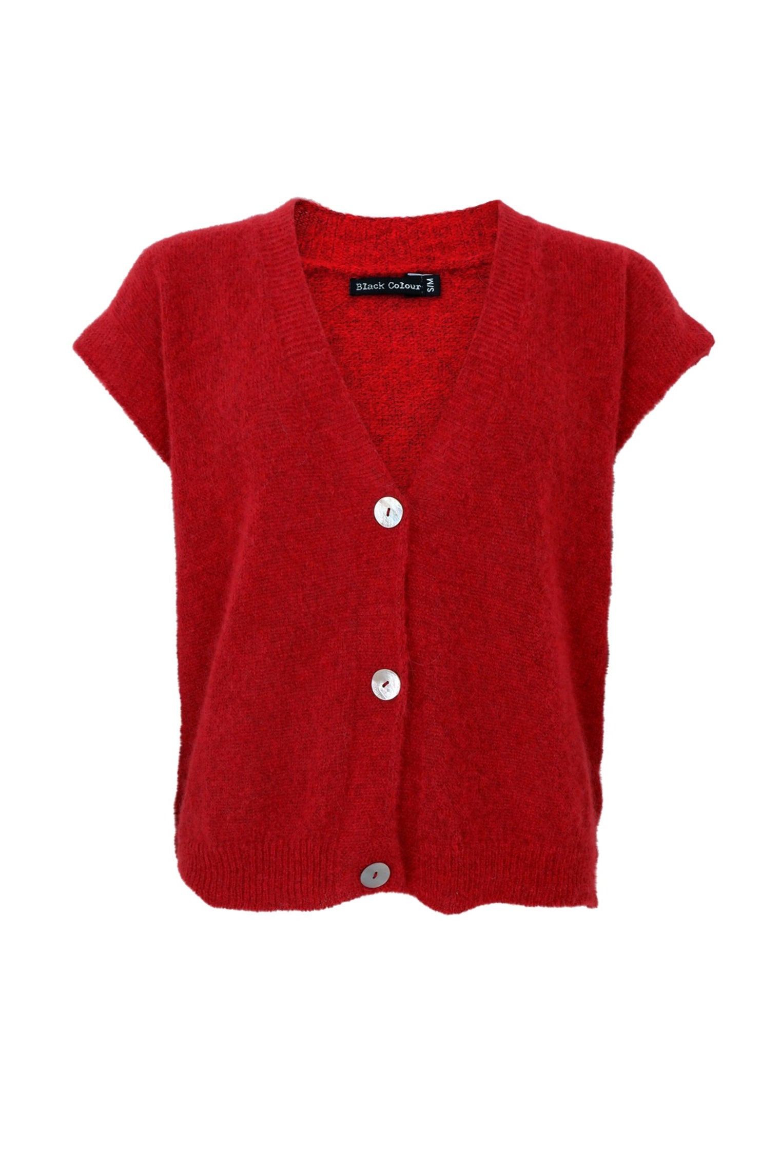 BCDELL schwere Strickweste - Rot