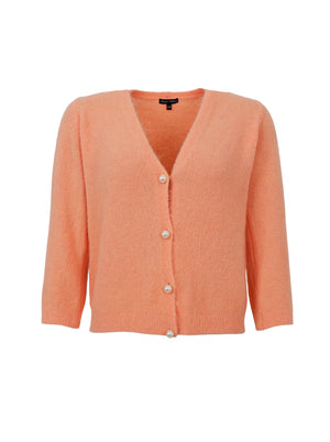 BCBELLA Perlenstrickjacke - Aprikose