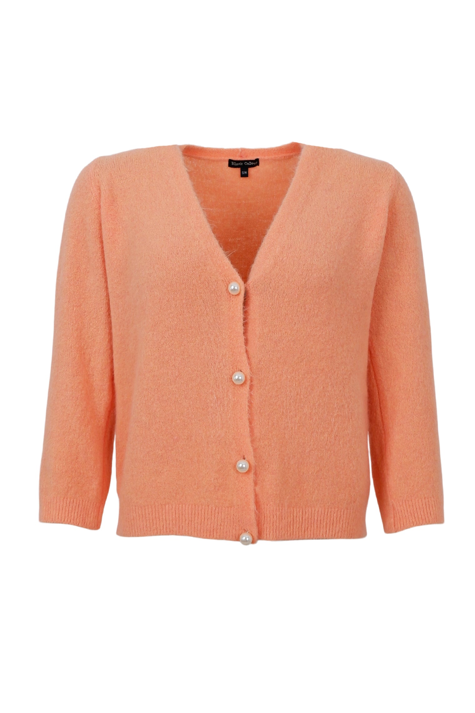 BCBELLA Perlenstrickjacke - Aprikose