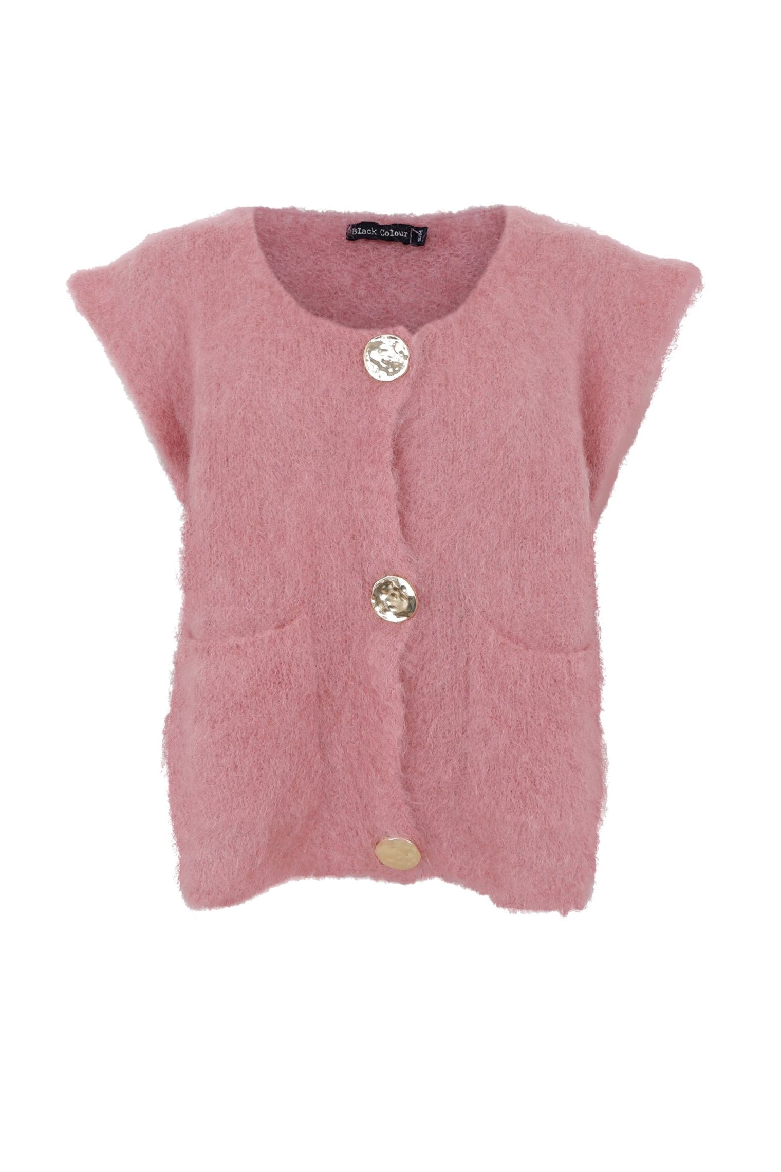 BCBJOERK Strickweste mit Knöpfen - Winter Rose