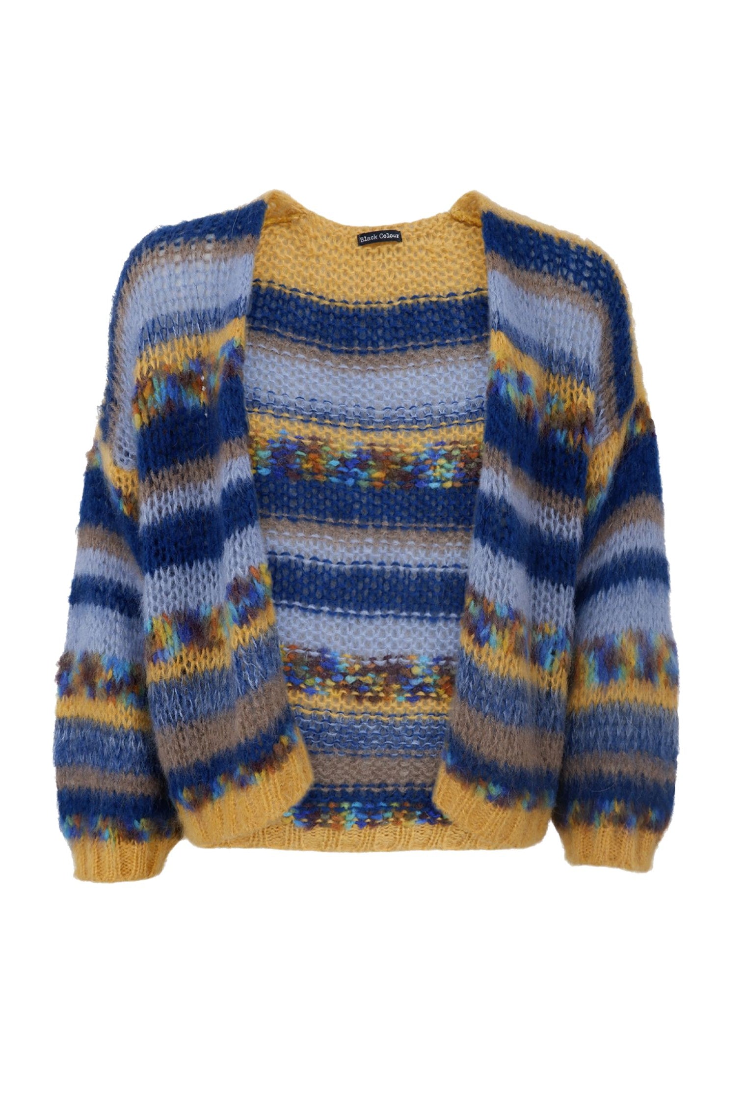 BCFONTANA Strickjacke mit mehreren Streifen - Blau