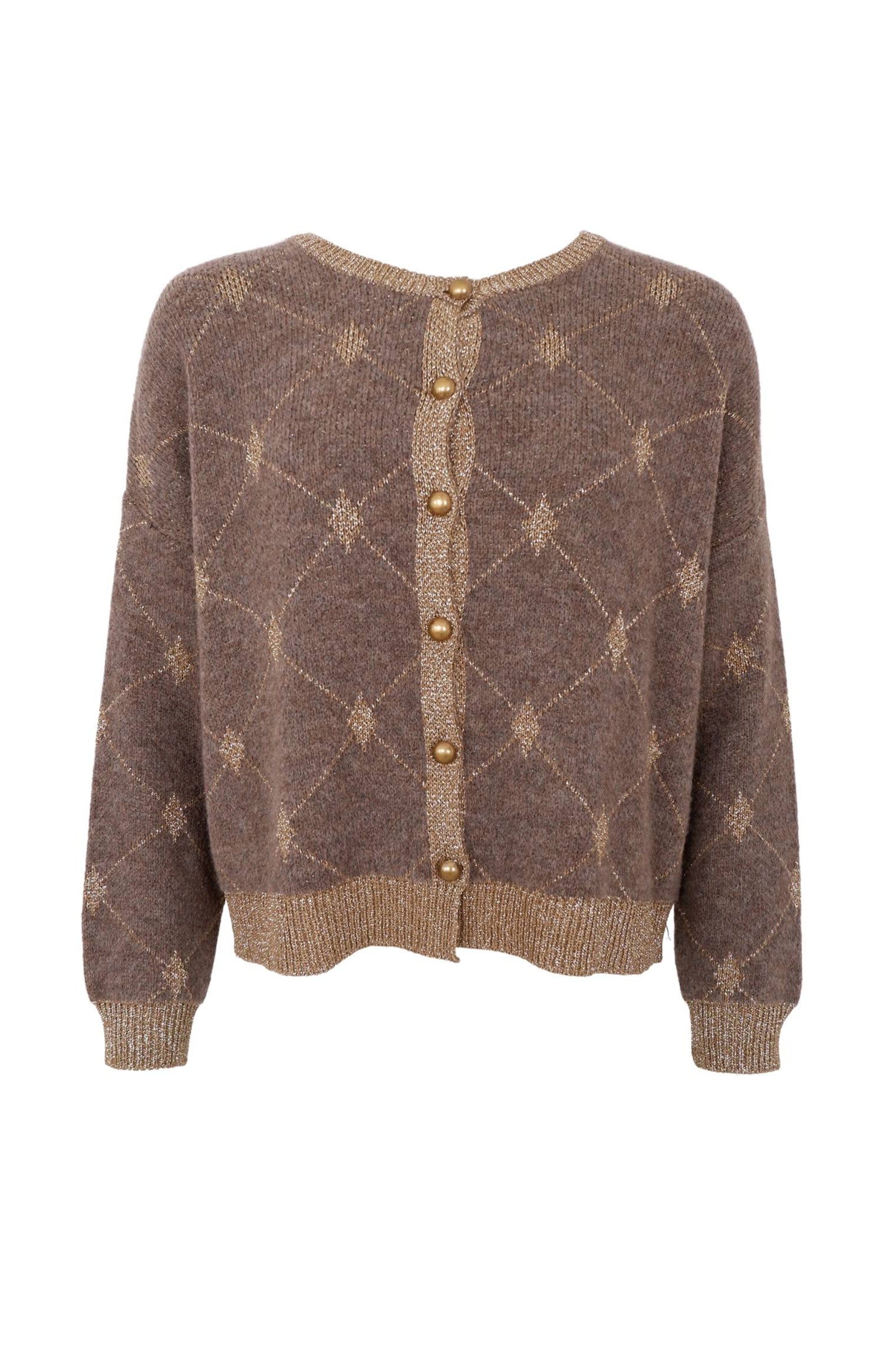 BCELVA Strickjacke - Taupe