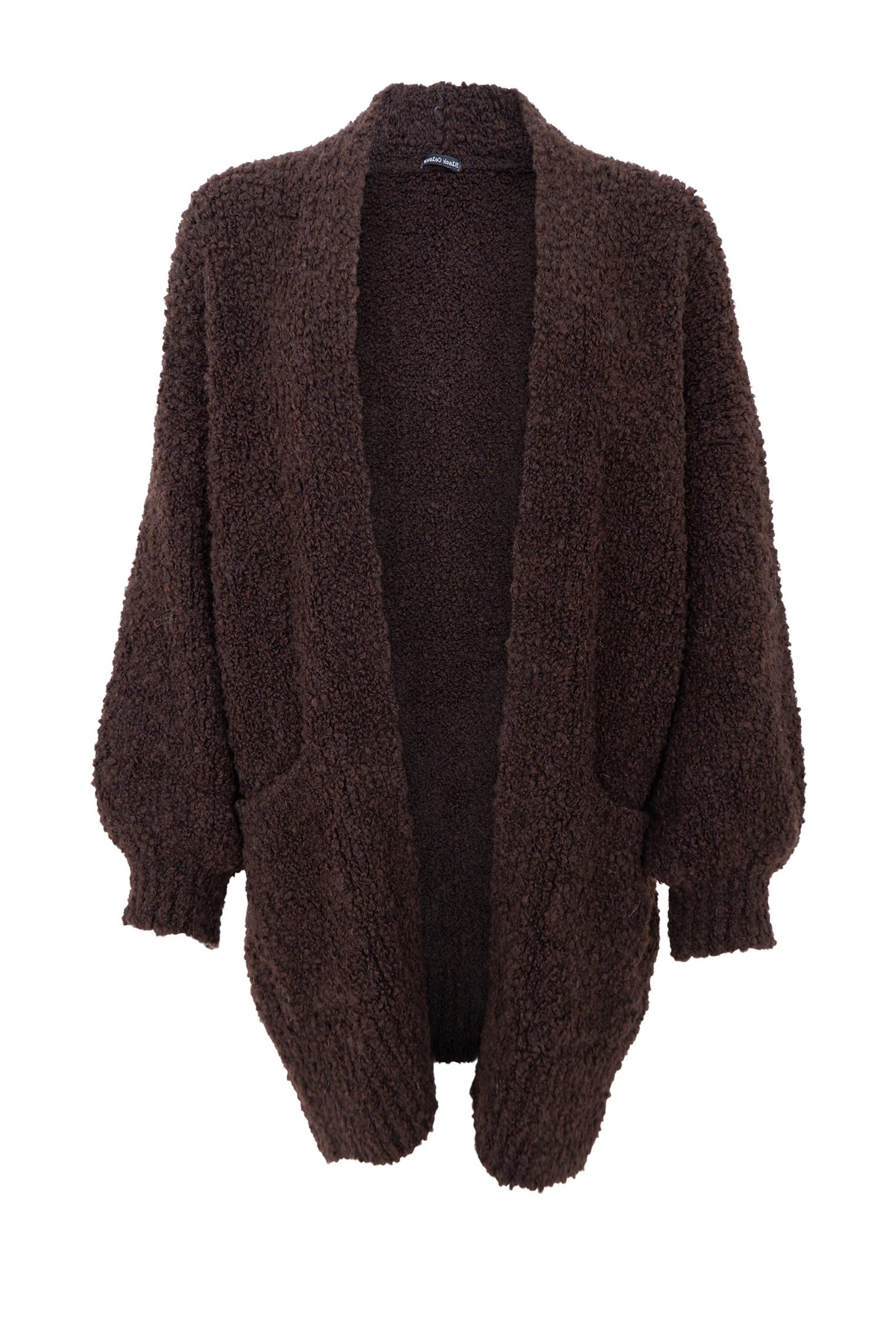 BCISOLA Strickjacke - Kaffee