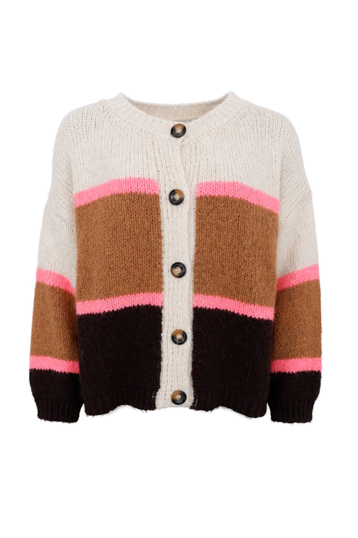 BCHILDUR Strickjacke - Kamel