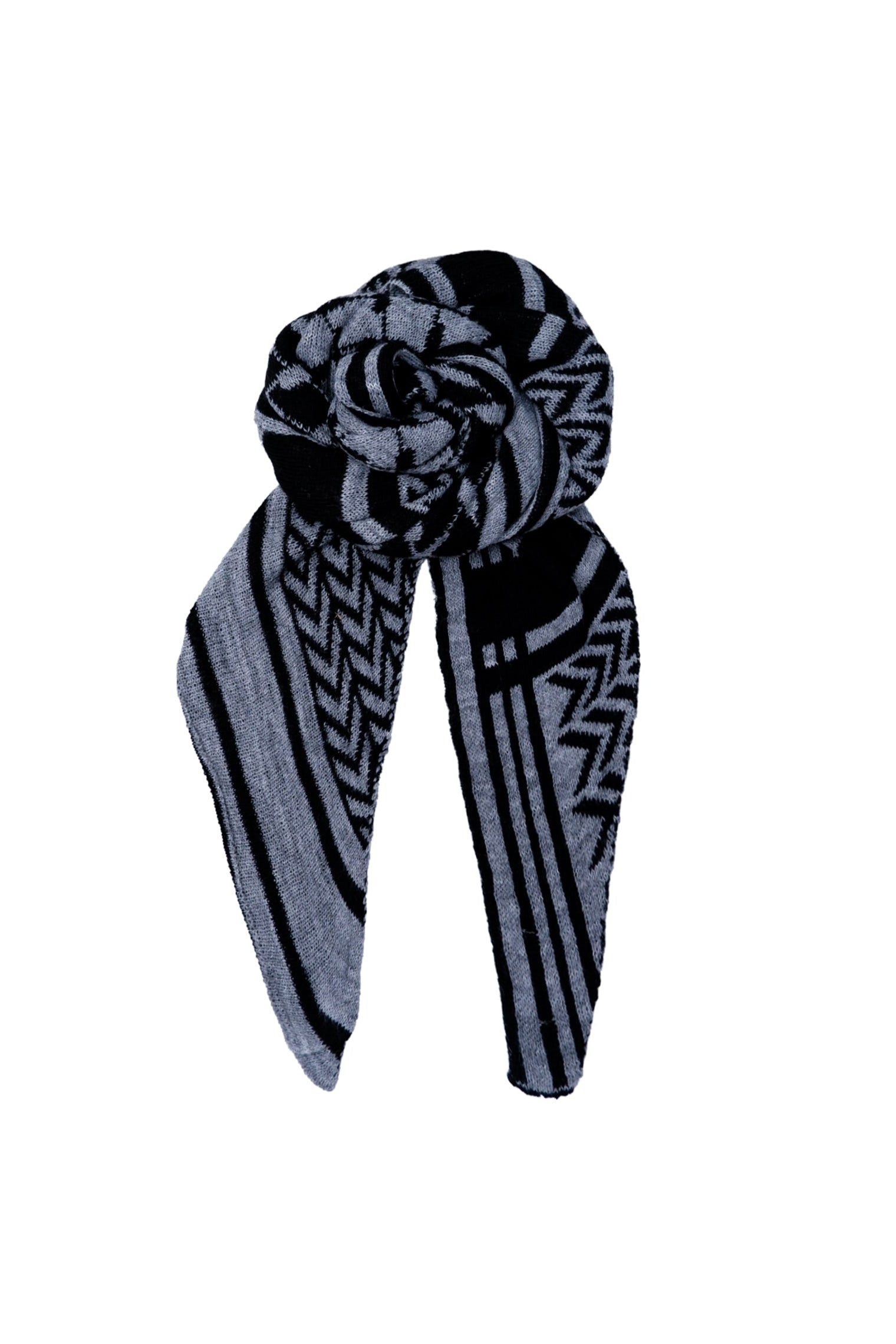 BCBEX triangle scarf - Grey - Black Colour