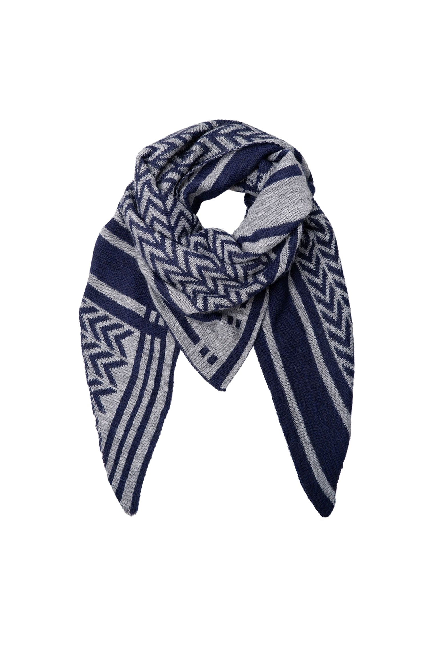 BCBEX triangle scarf - Navy - Black Colour