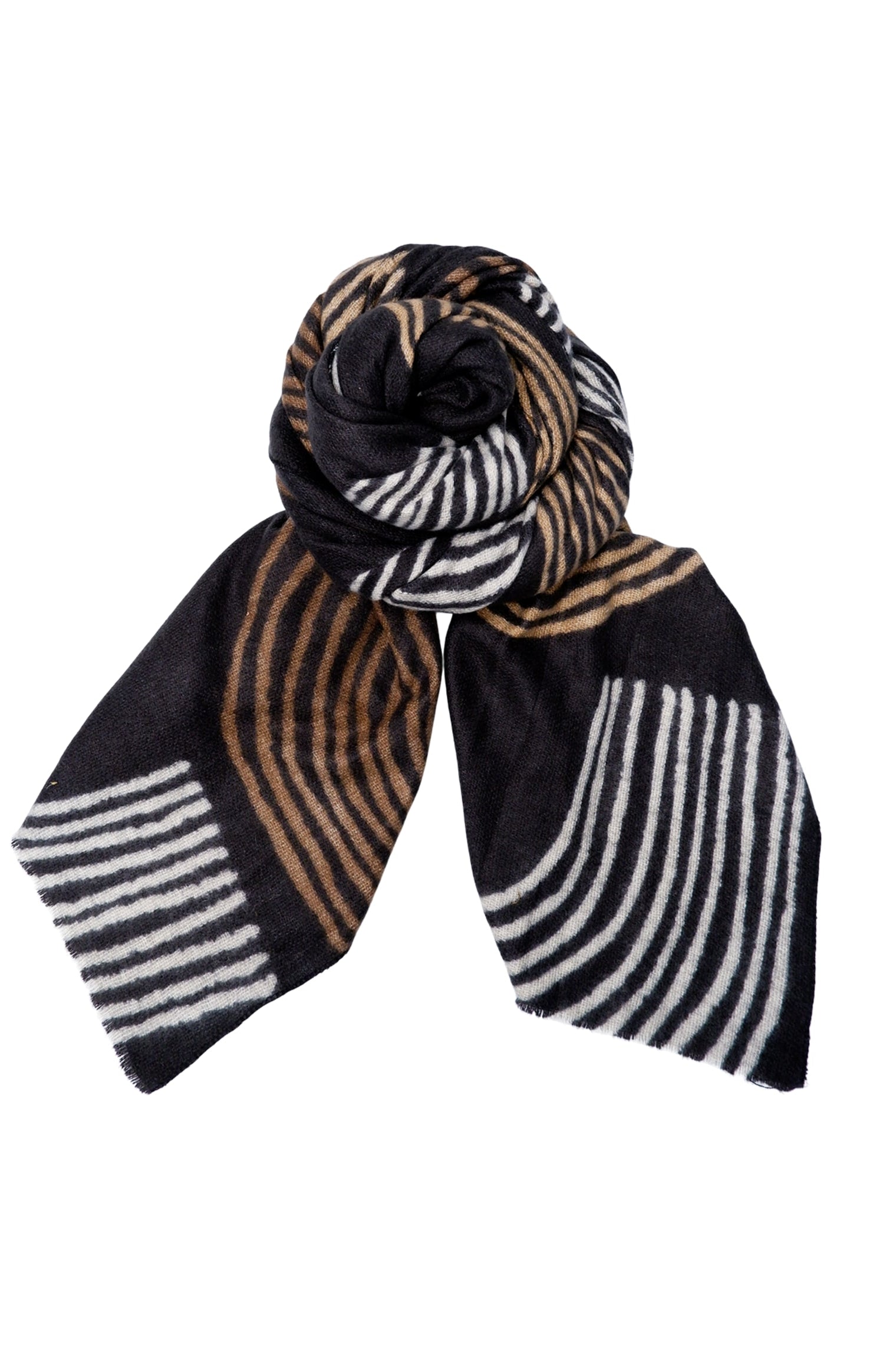 BCGRY long scarf - Black - Black Colour