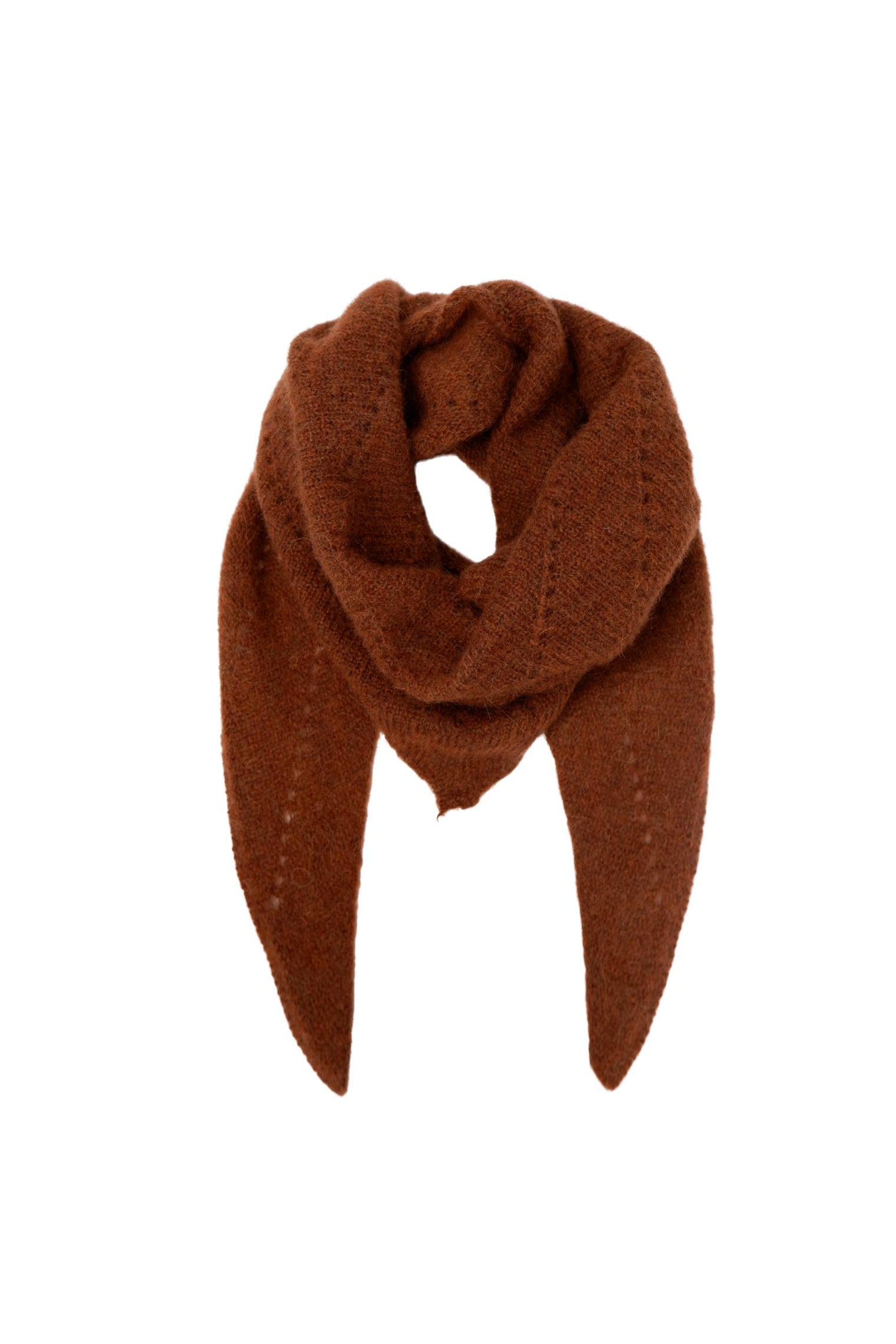 BCDELL gestrickter Minischal - Kamel