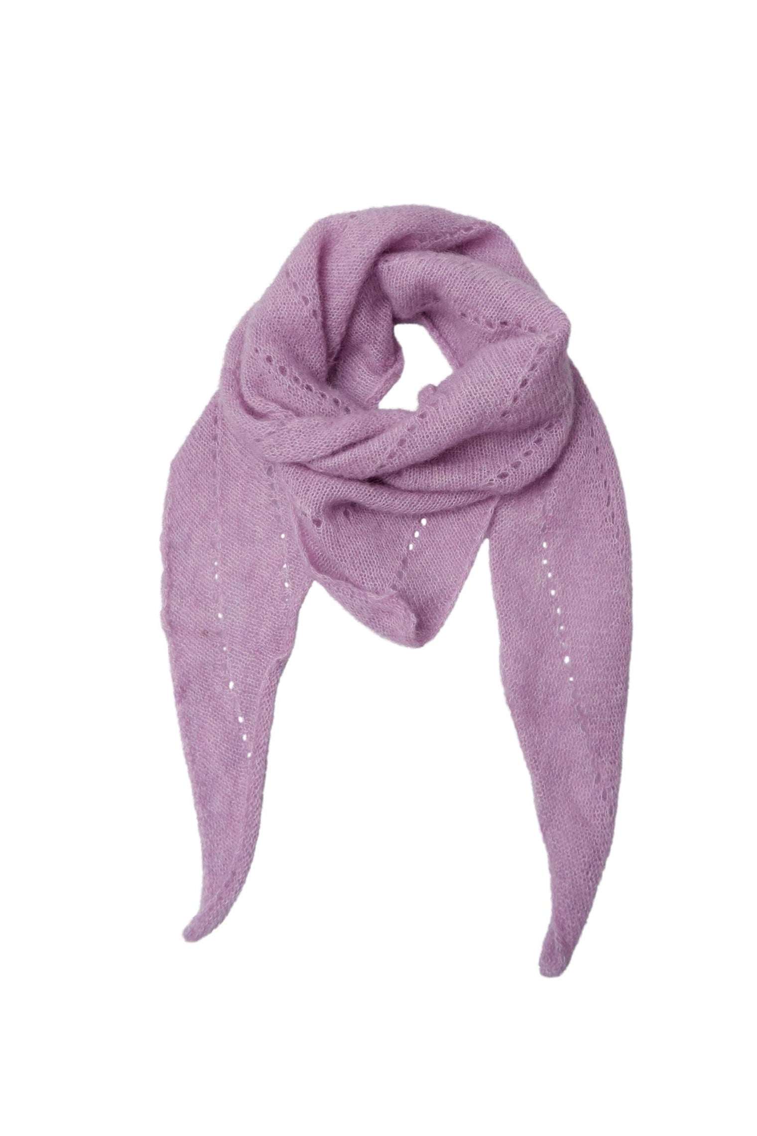 BCDELL gestrickter Minischal - Lavendel