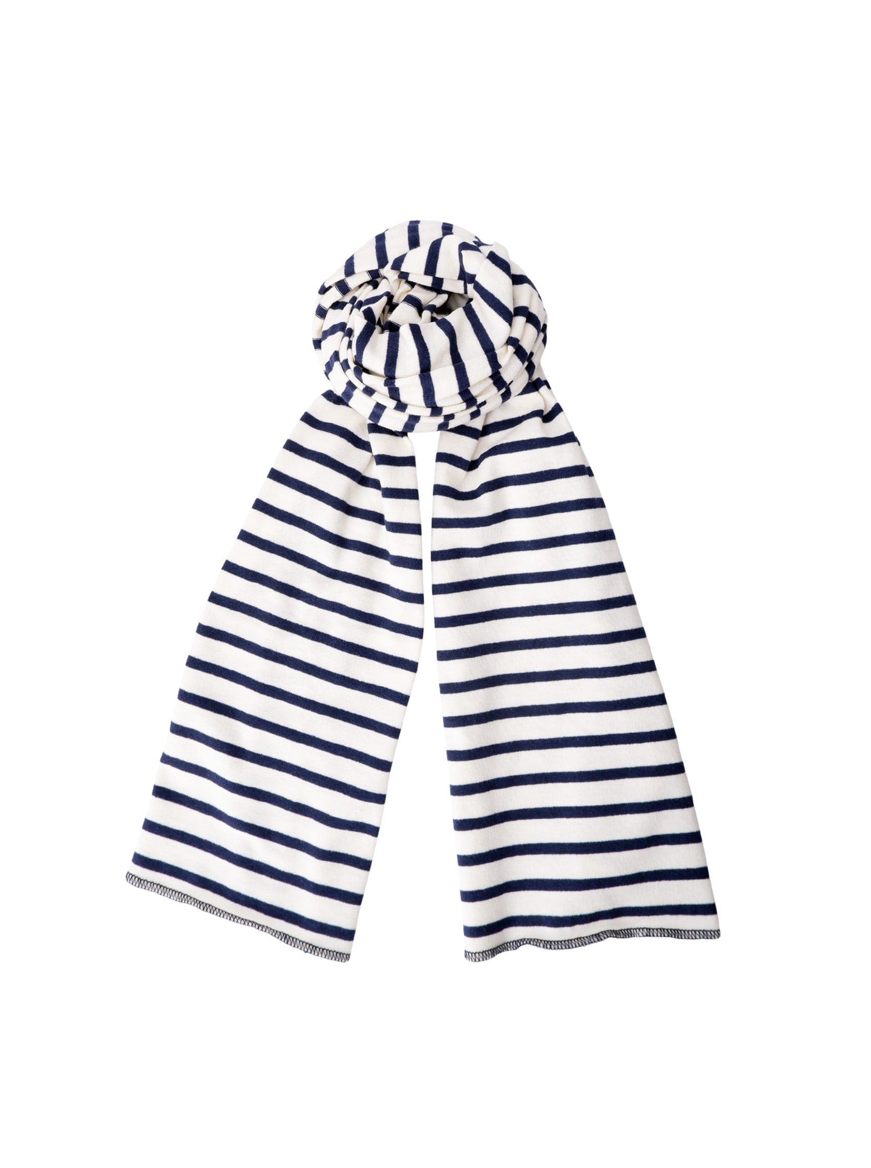 BCKASSI striped jersey scarf - Navy/Creme - Black Colour