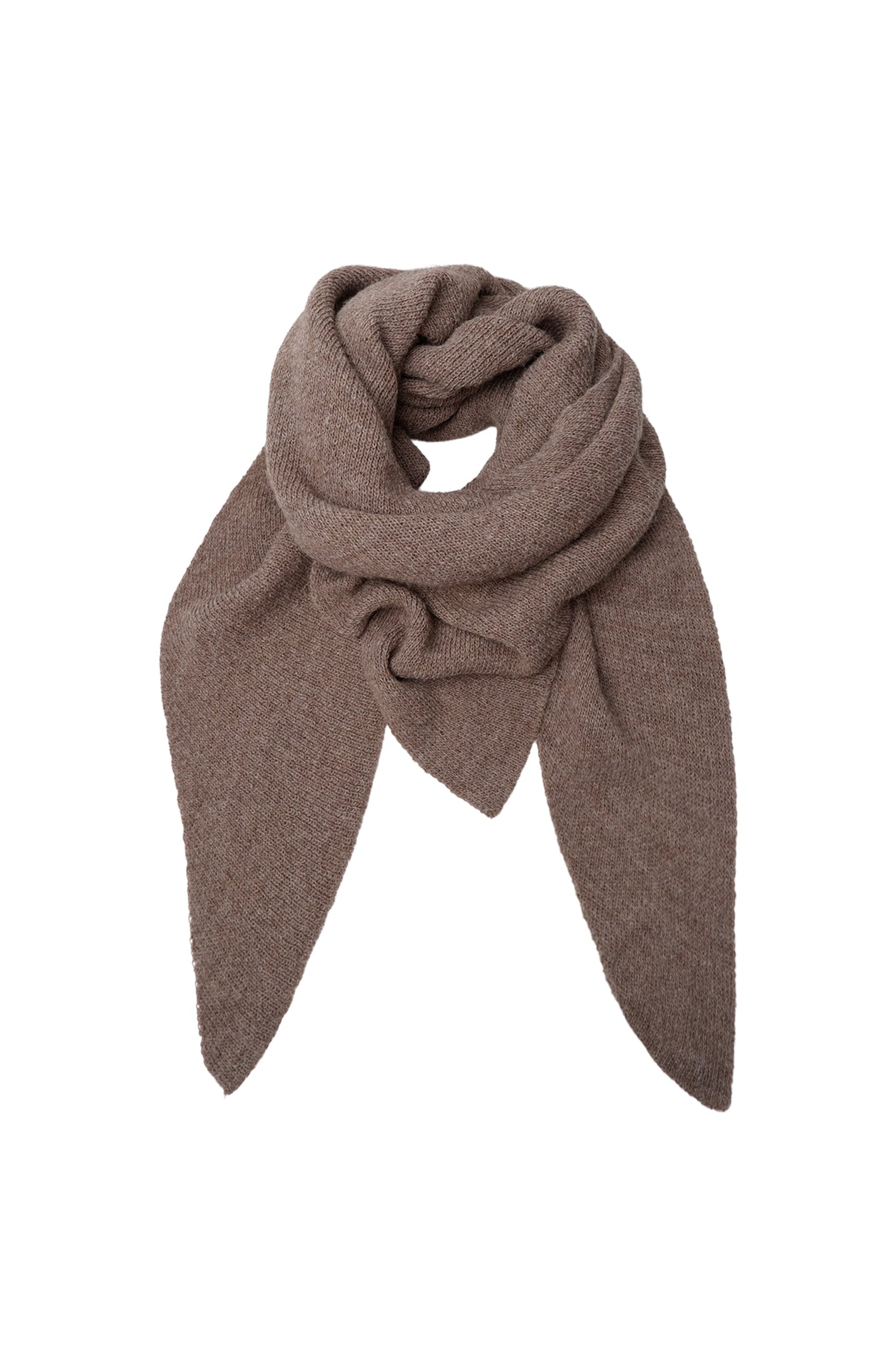BCBEX solid scarf - Taupe - Black Colour