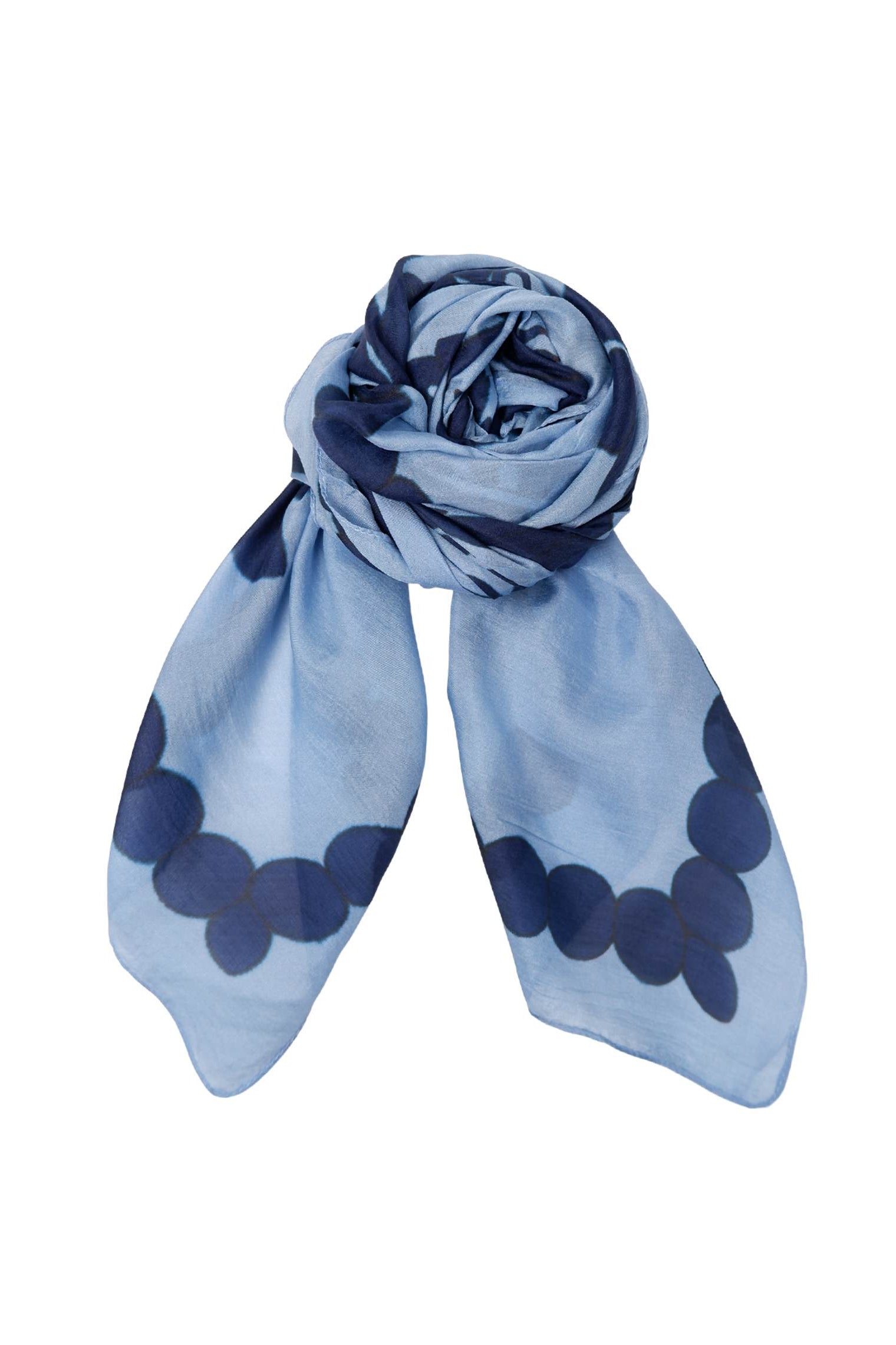BCKIRSTINE Seidenschal - Jeansblau