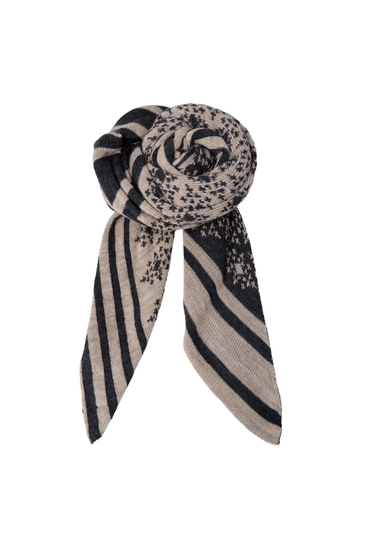 BCBEX Jacquard-Schal - Asphalt