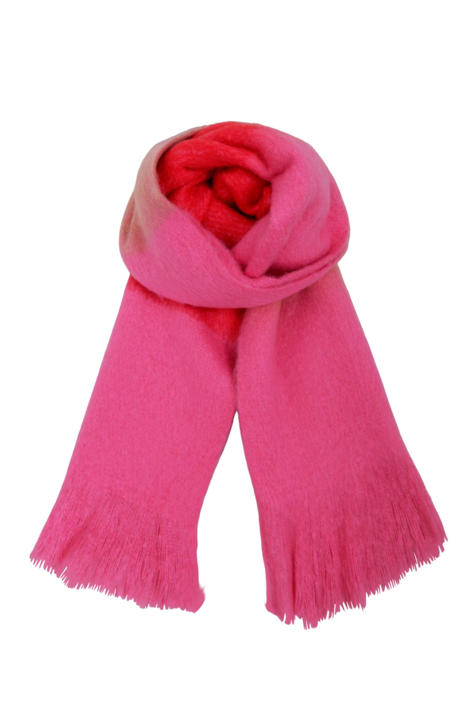 BCCHILL weicher Winterschal - Rot/Pink