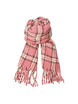 BCPAULINE karierter Winterschal - Winter Rose