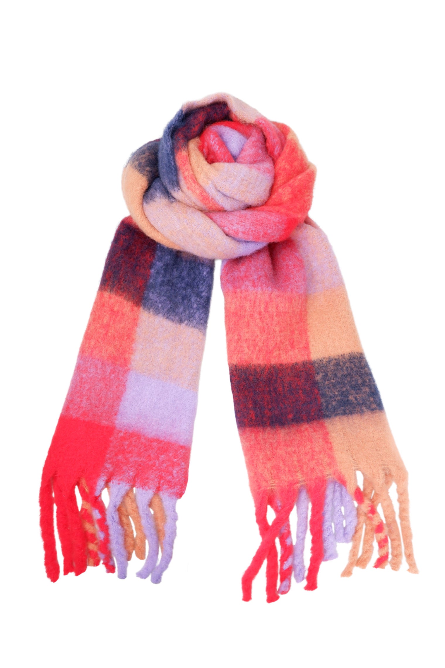 BCJULES weicher Winterschal - Red Mix