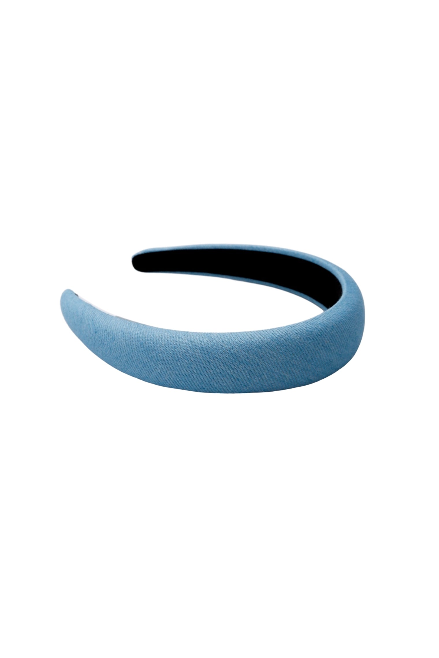 BCTEXAS headband - Lt. Denim - Black Colour