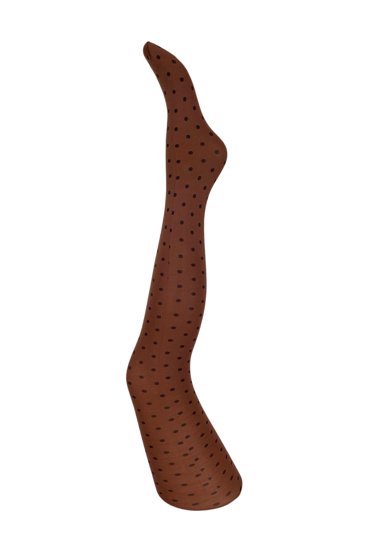 BCALMA tights - Brown Dot - Black Colour