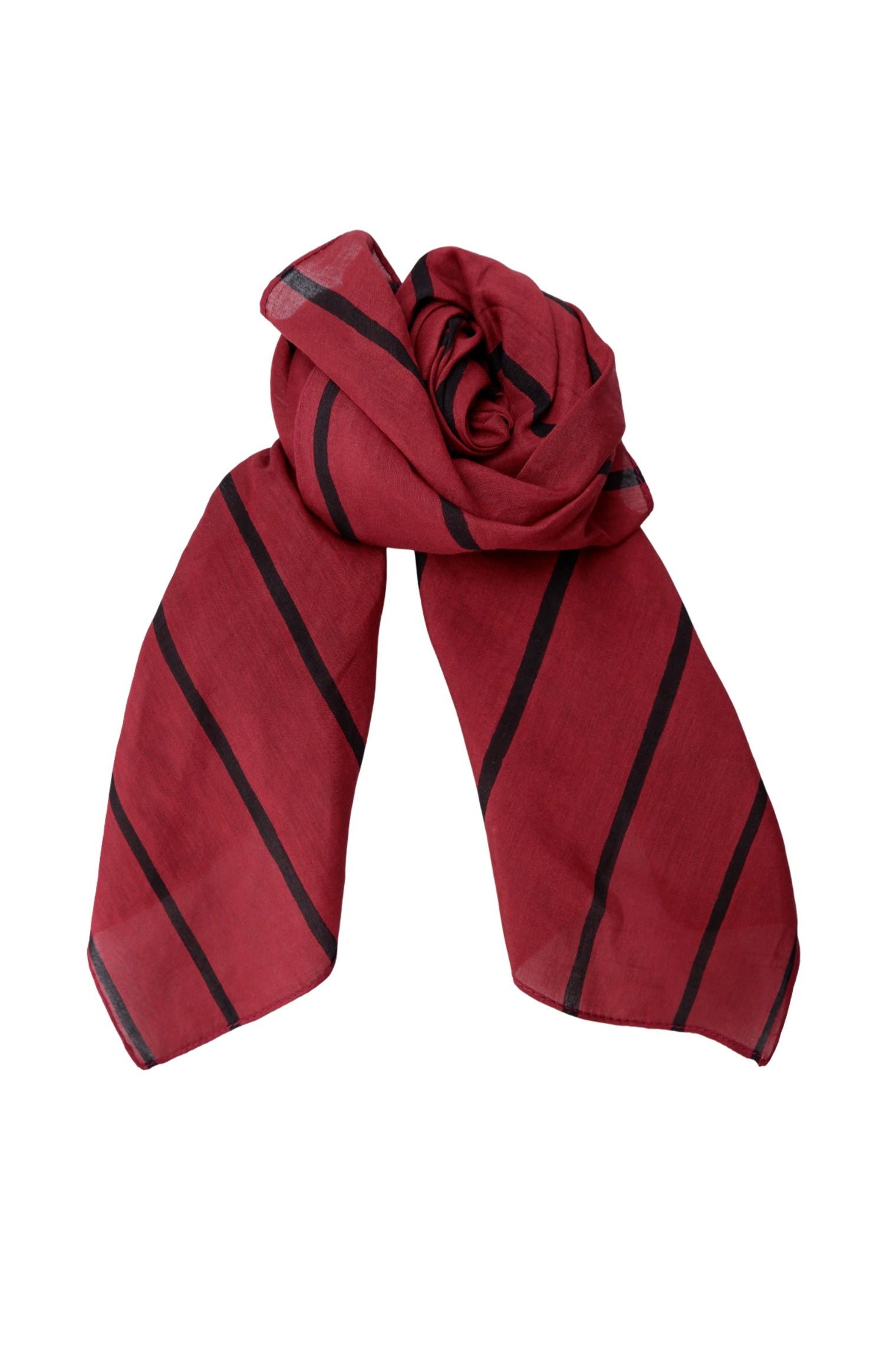BCALVA mini scarf - Wine - Black Colour