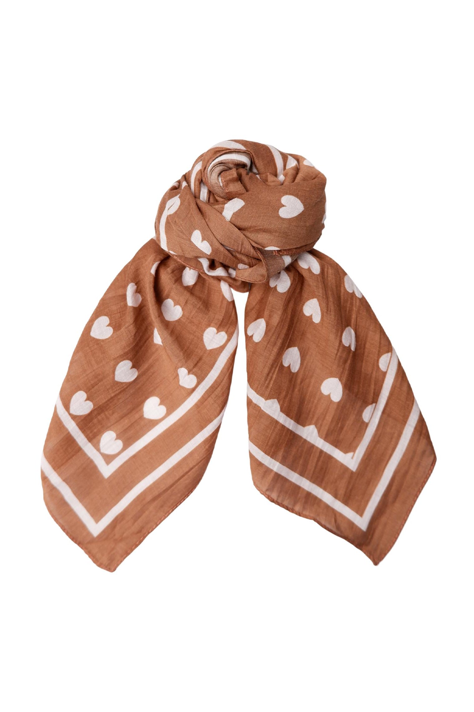 BCCLAUDIA Love Mini-Schals - Tabak