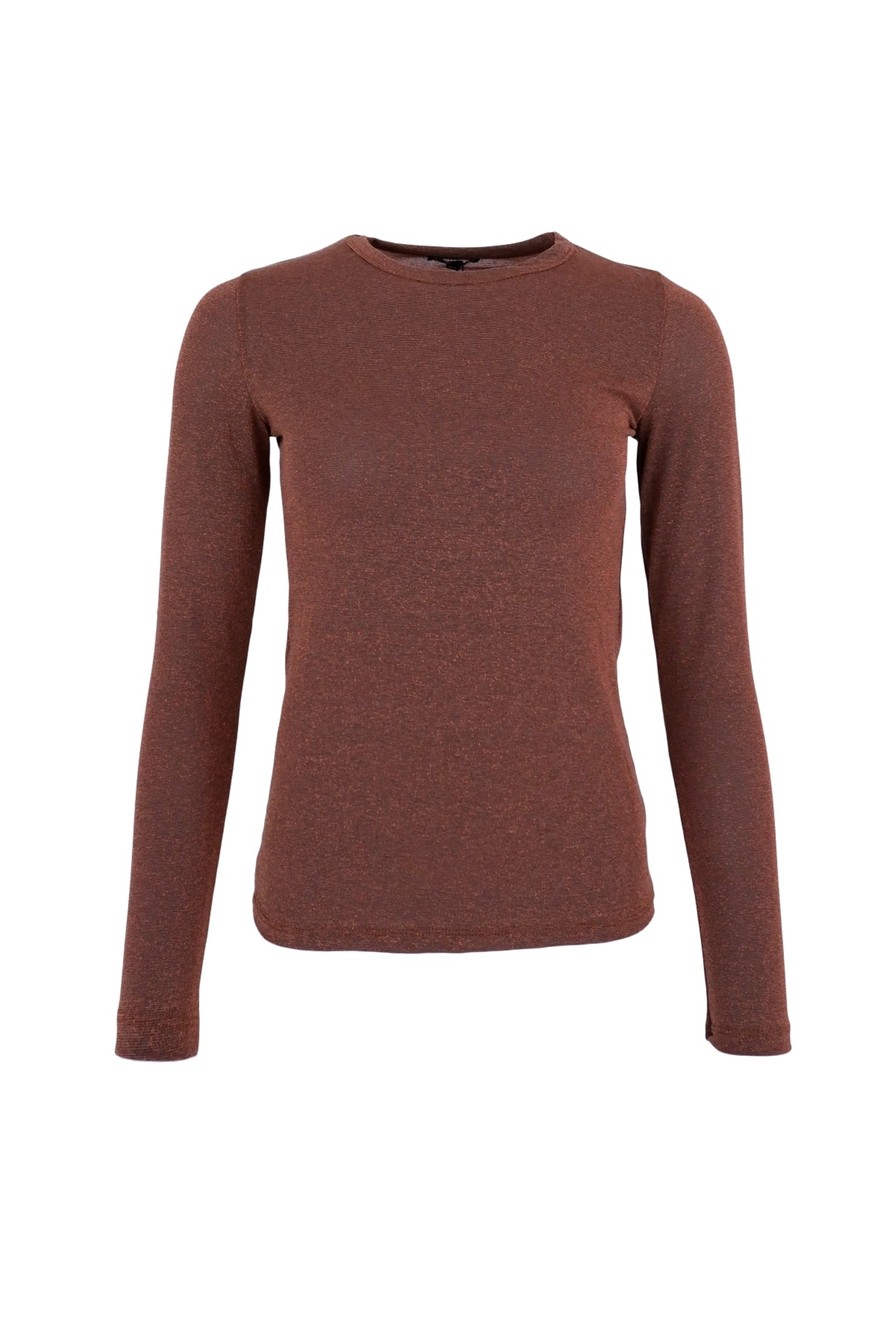 BCFAYE Lurex Bluse - Kaffee