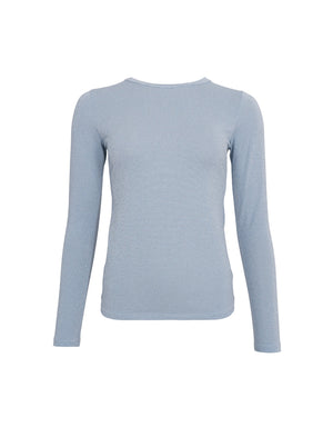 BCFAYE Lurex Bluse - Eisblau