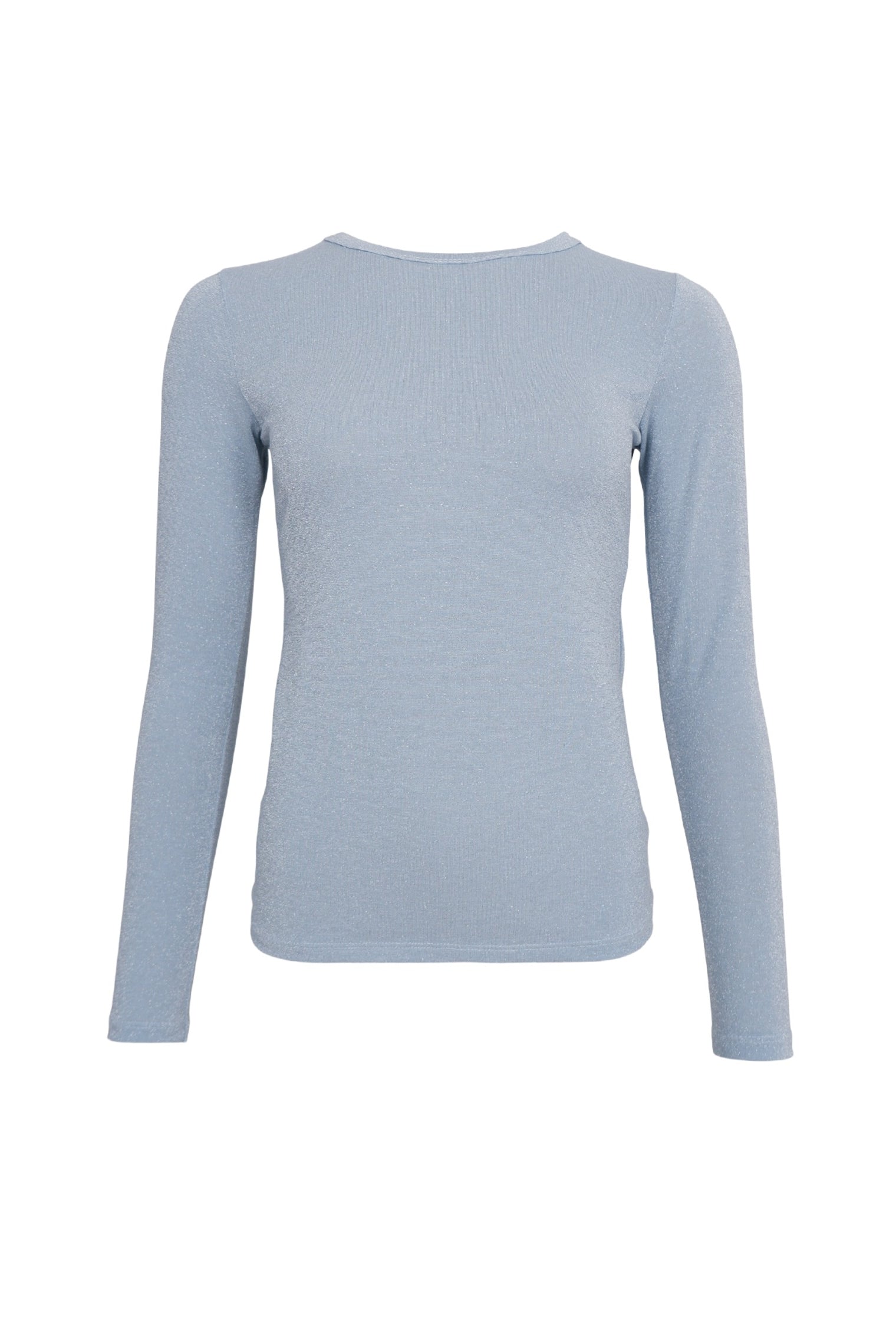 BCFAYE Lurex Bluse - Eisblau