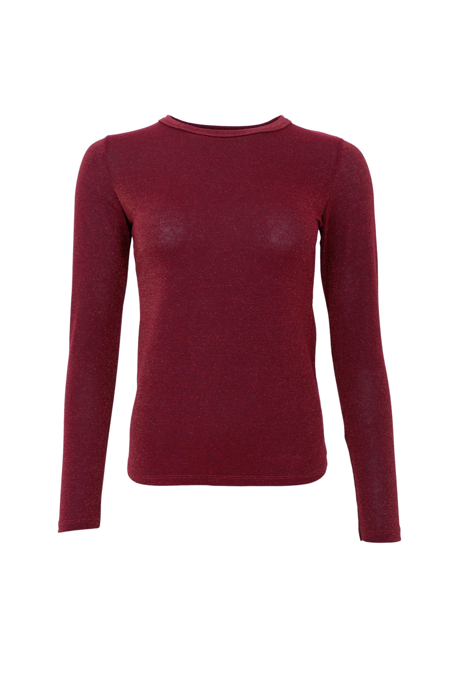 BCFAYE Lurex Bluse - Pflaume