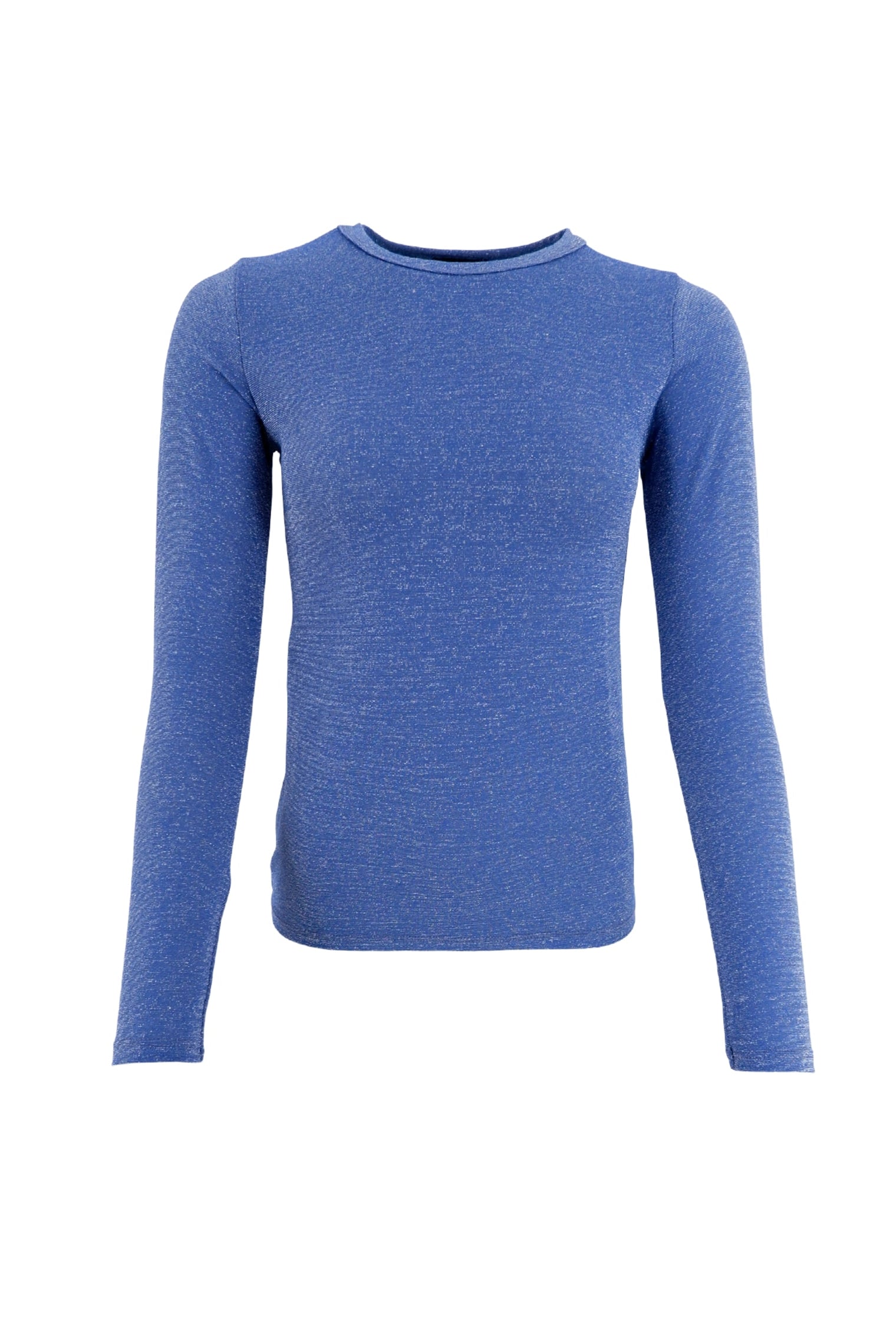 BCFAYE Lurex Blouse - Sky Blue - Black Colour