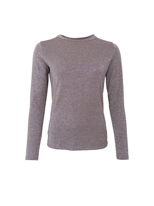 BCFAYE Lurex-Bluse - Taupe