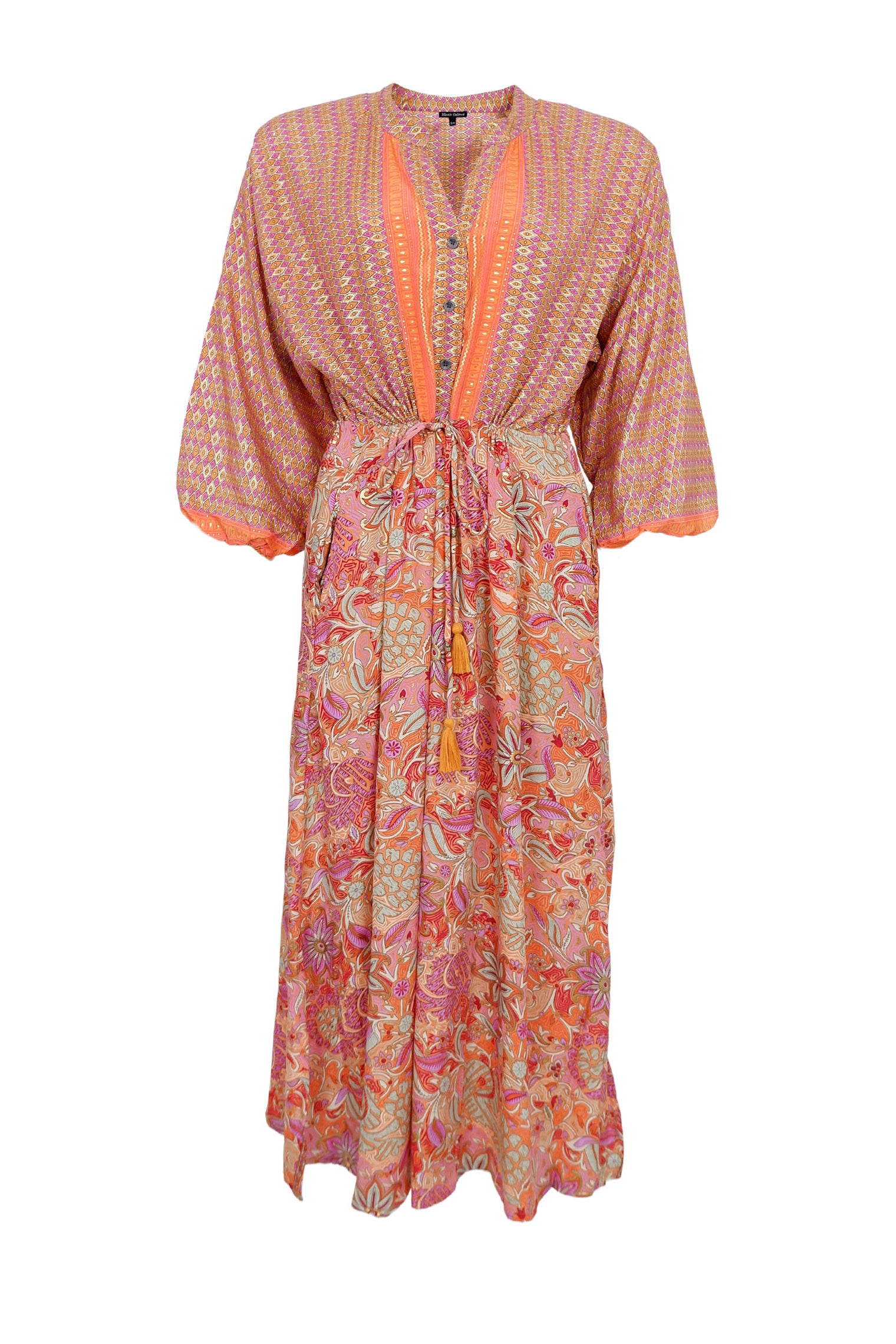 BCLUNA Raglankleid - Pacifique Orange Mix