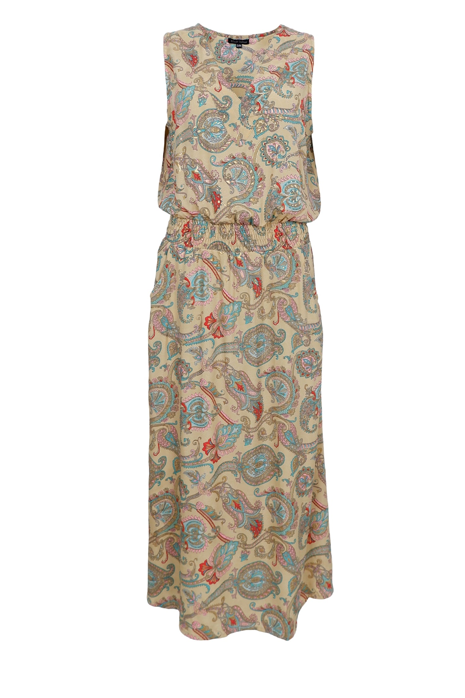 BCLUNA sleeveless dress - Safari Passion - Black Colour