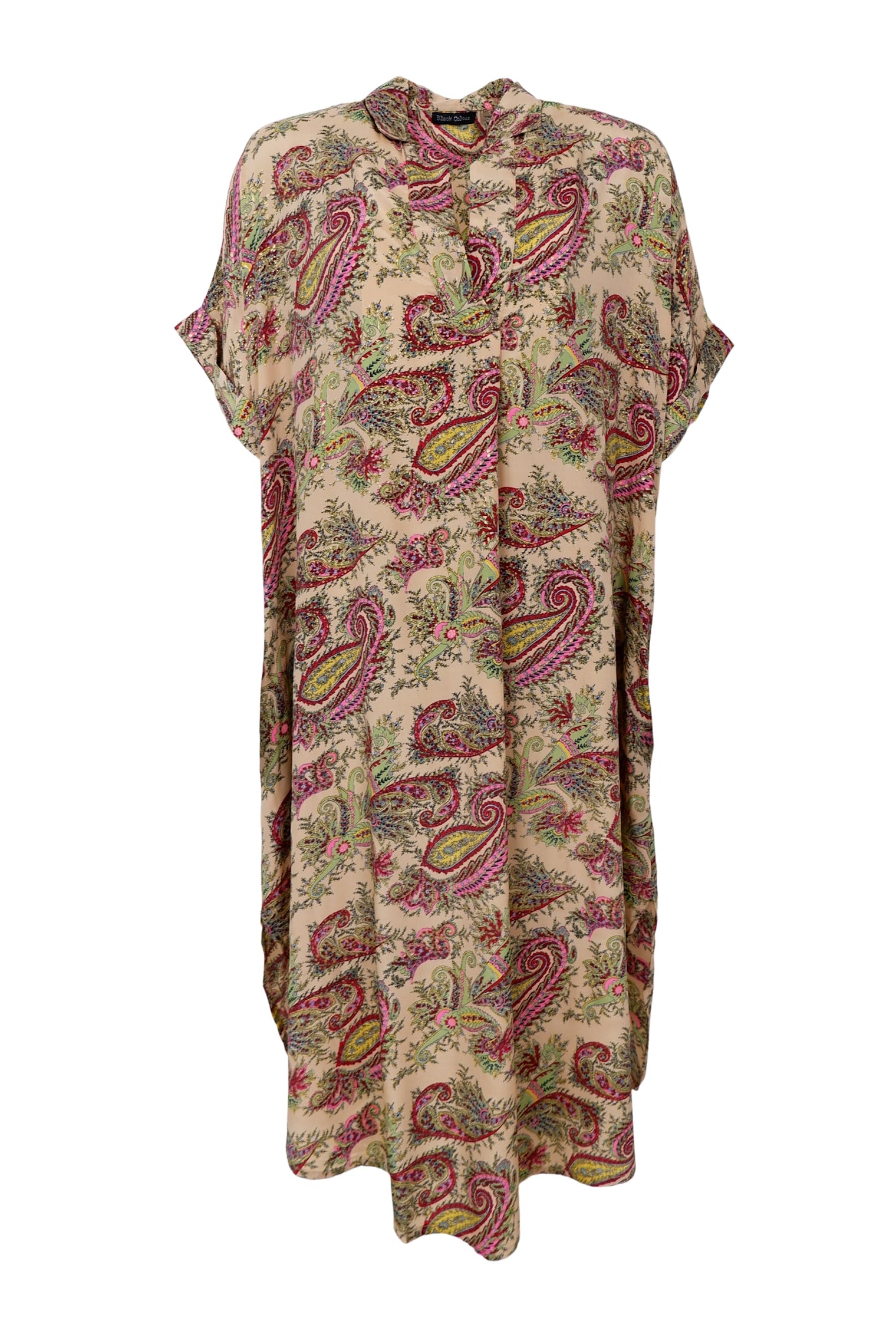 BCLUNA kurzärmlige Kaftan-Tunika - Ruby Meadow