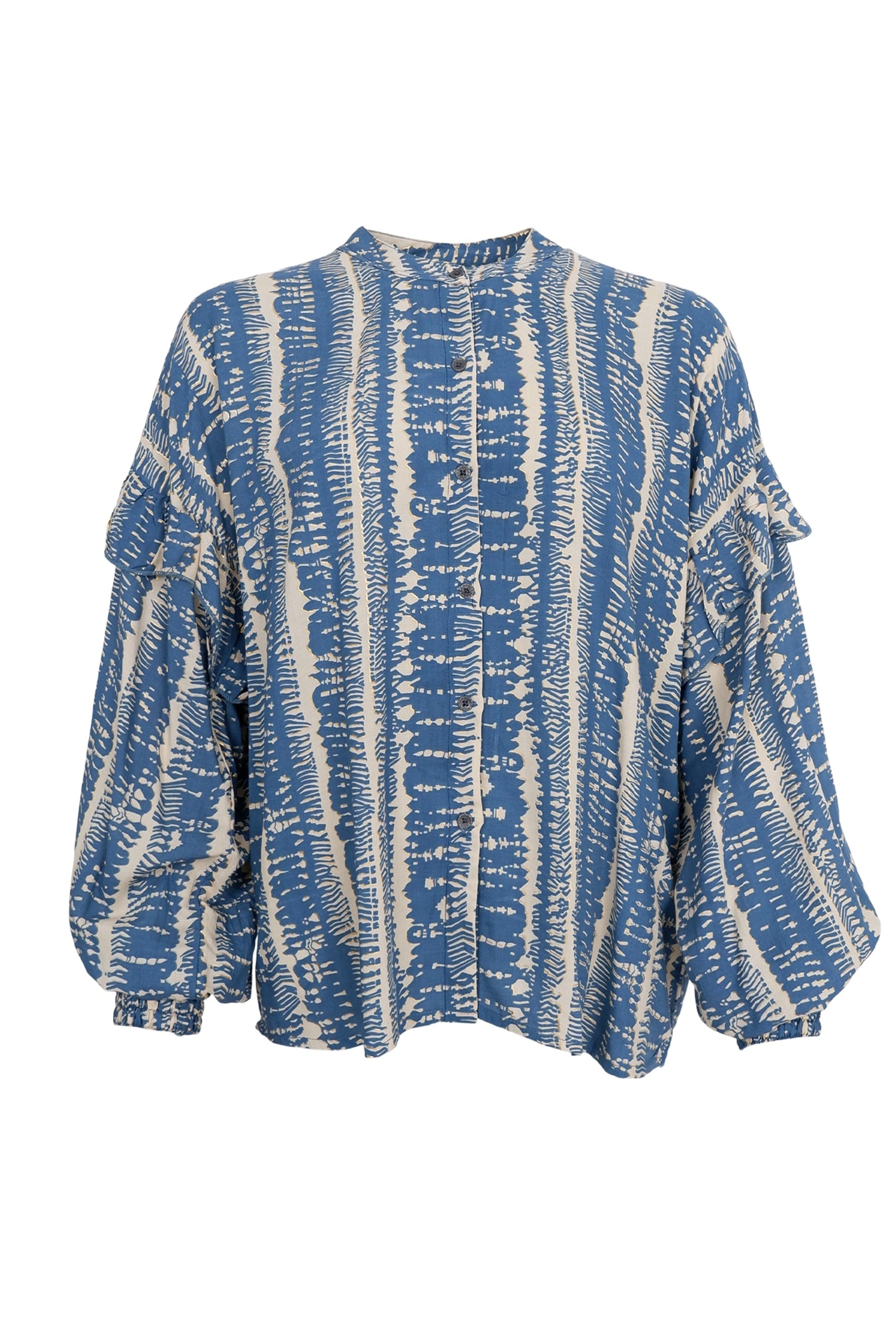 BCSTELLA Rüschenbluse - Balance Blue