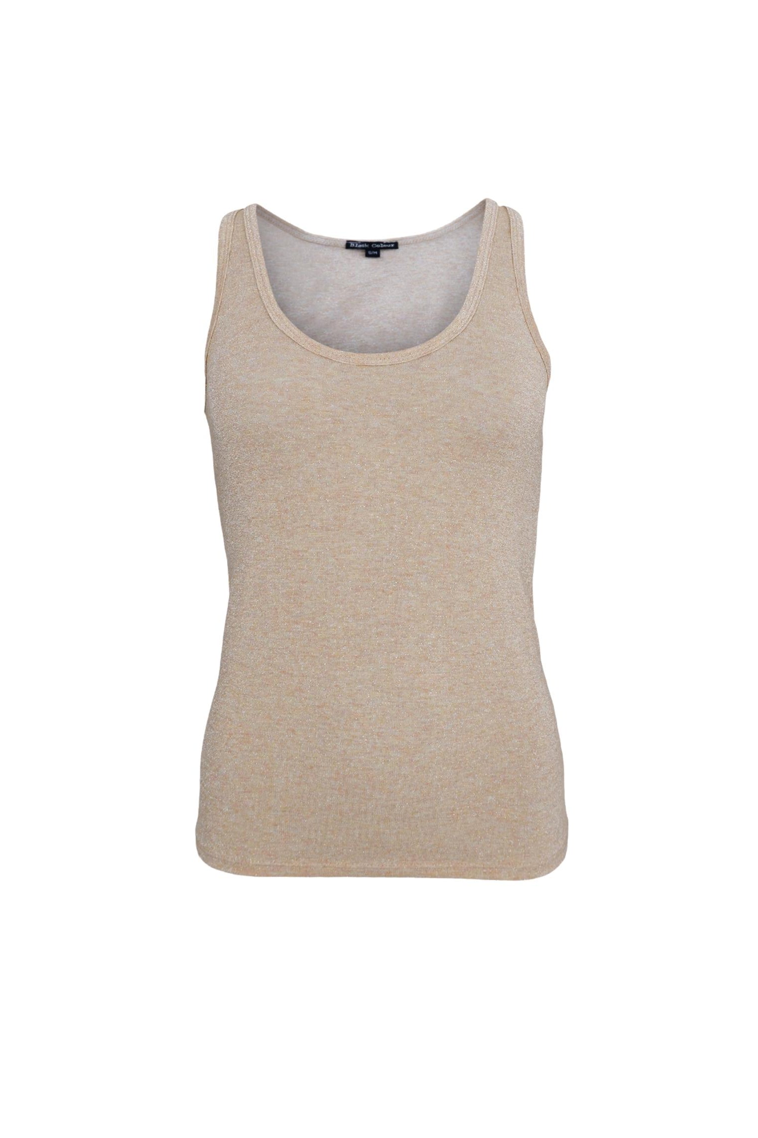 BCFAYE Lurex-Top - Hautfarben