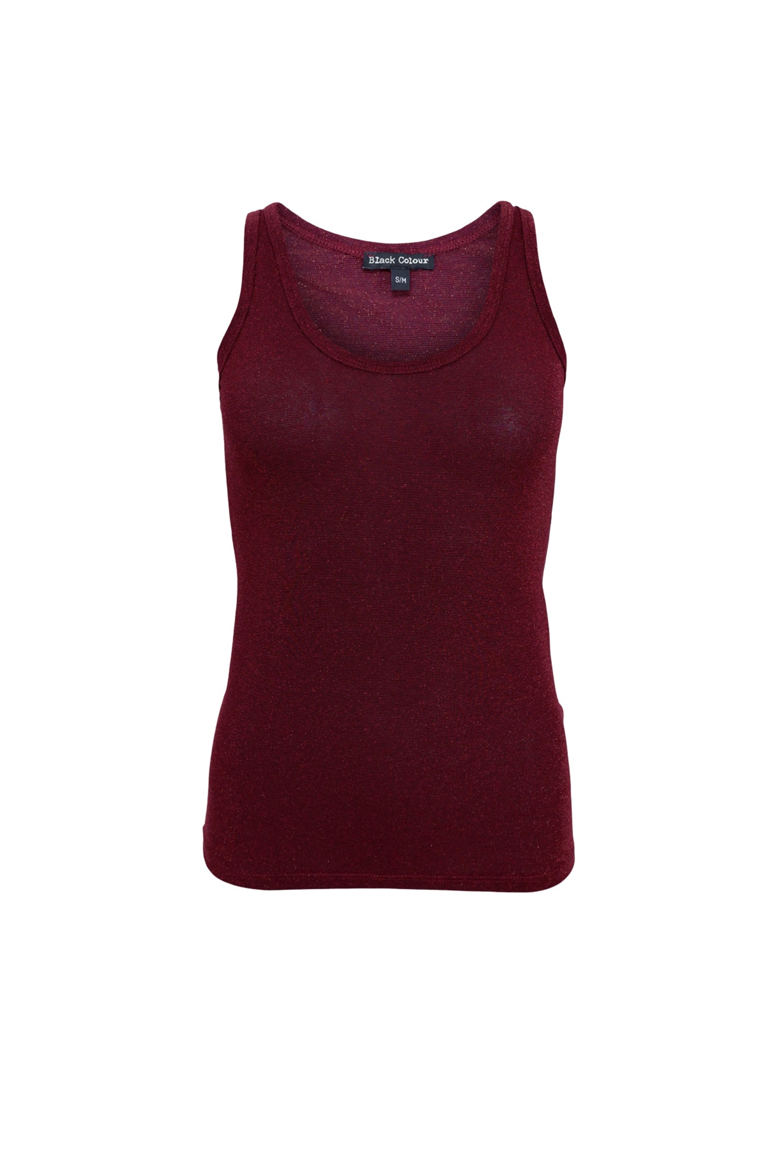 BCFAYE Lurex Top - Pflaume