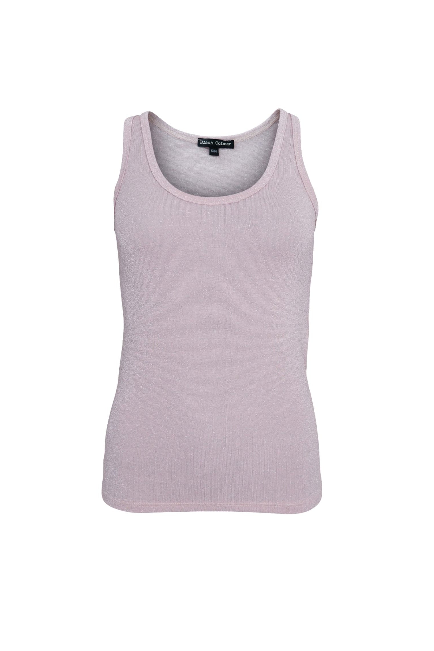 BCFAYE Lurex-Top - Blassrosa