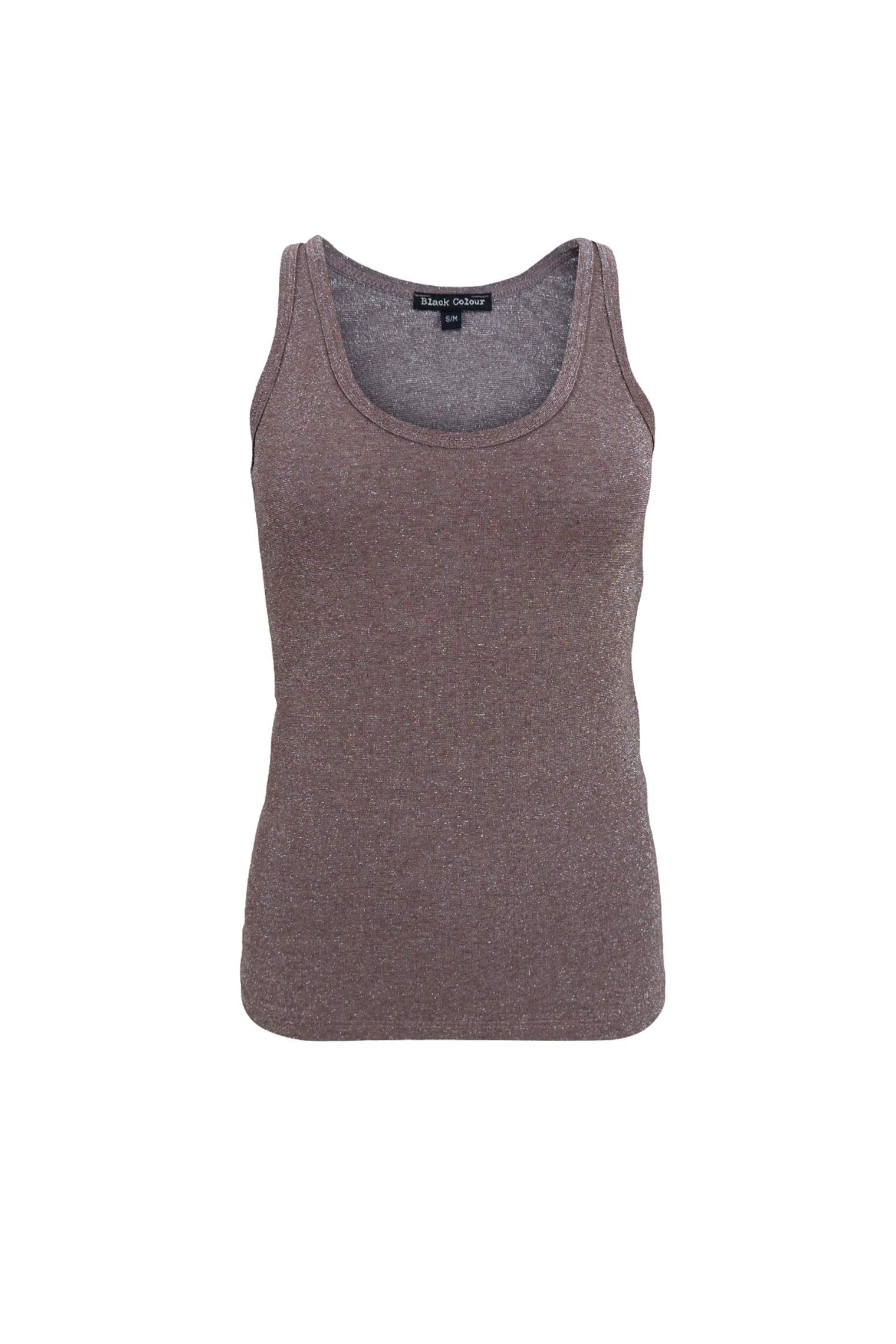 BCFAYE Lurex-Top - Taupe