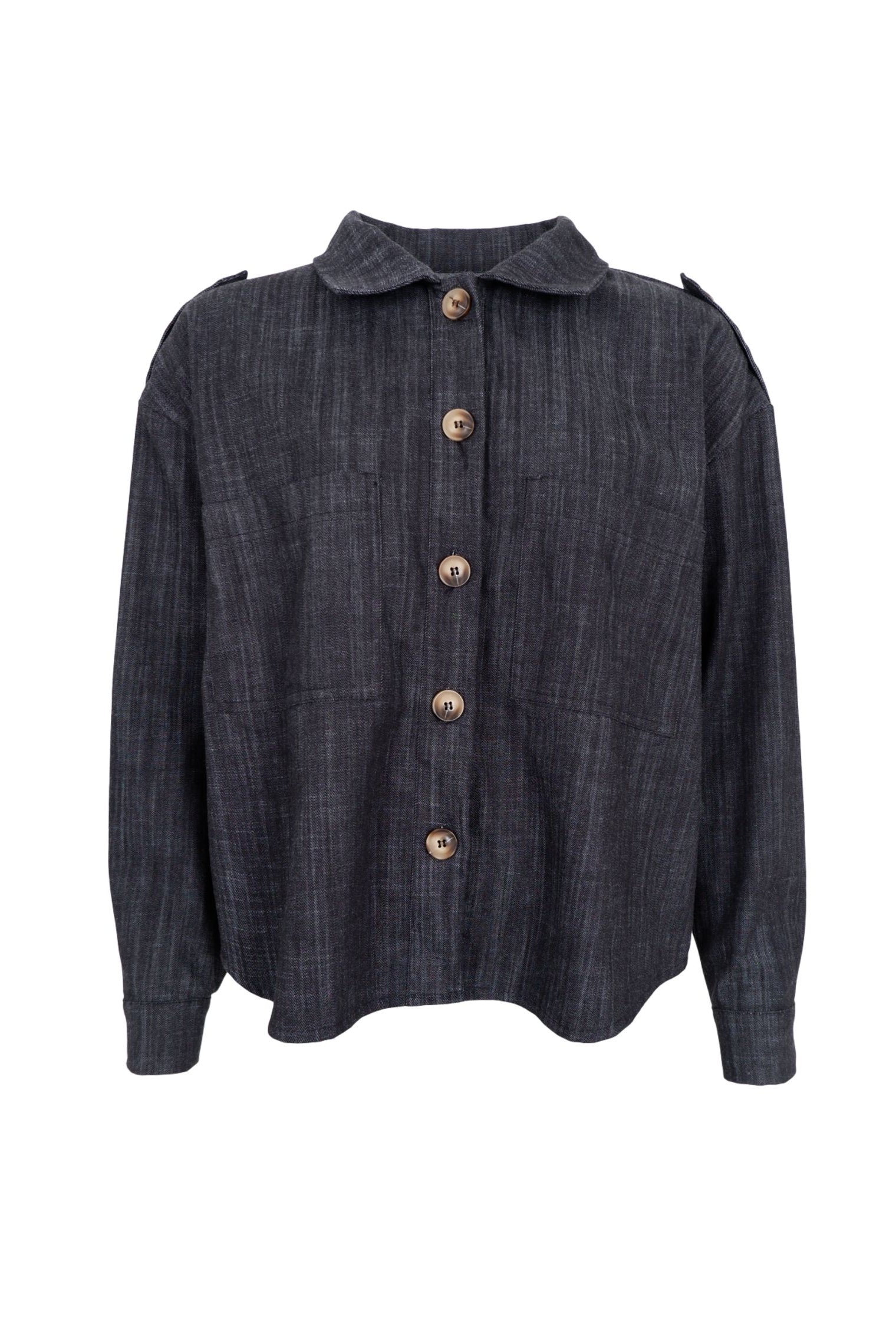 BCBOX Hemdjacke - Black Denim