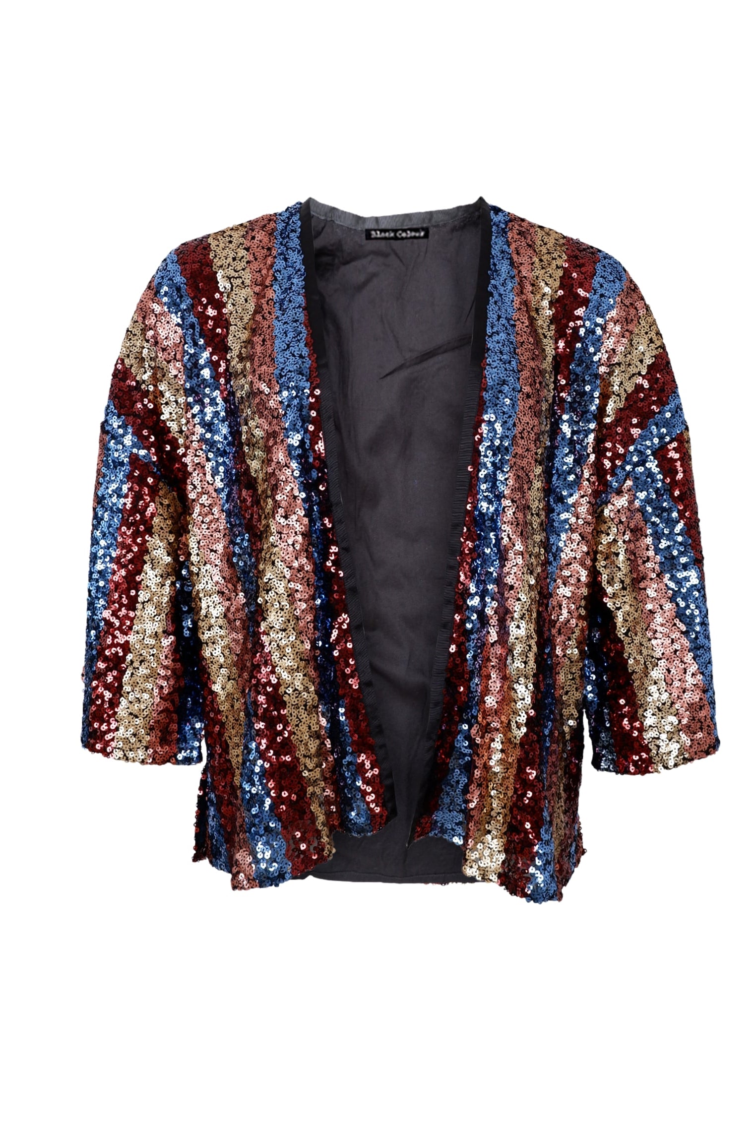 BCSTUDIO sequin kimono - Multi - Black Colour