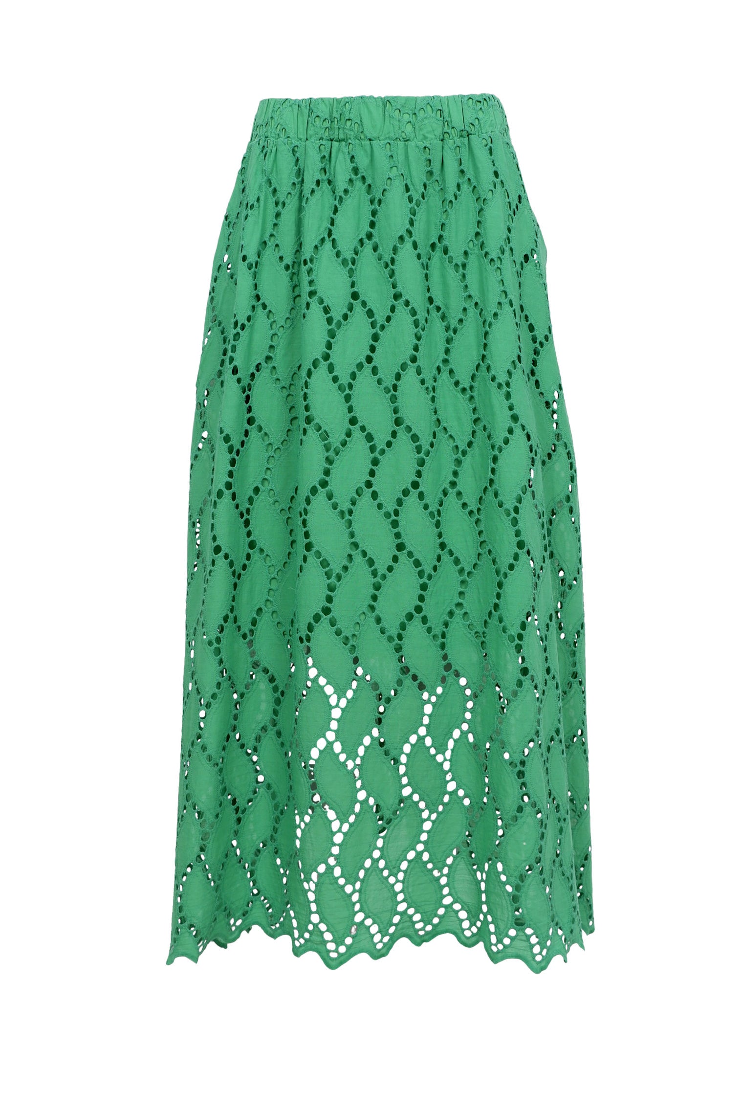 BCFREYA Spitzenrock mit Cut-Outs - Grün