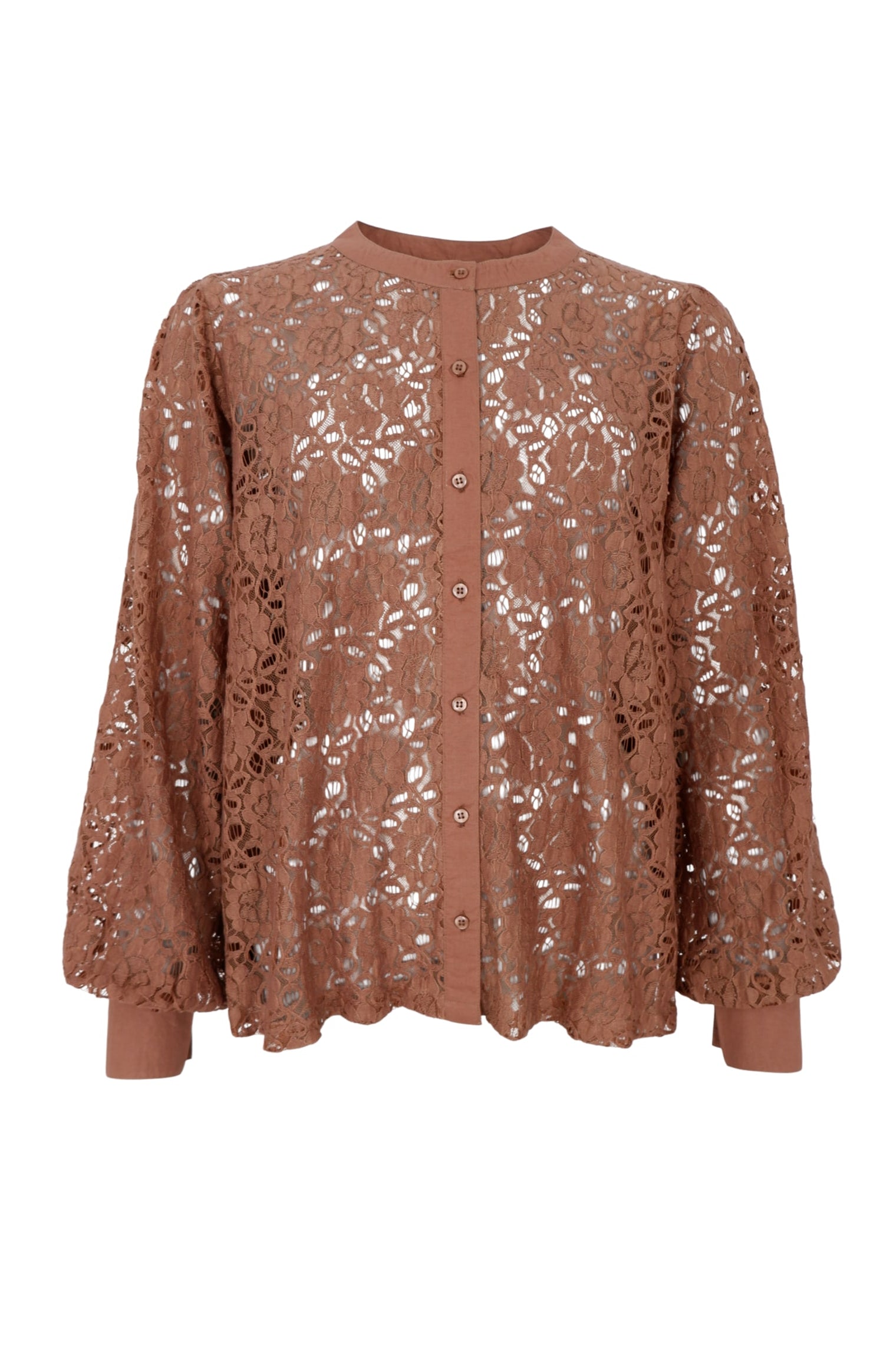 BCMARIE lace shirt - Frappe - Black Colour