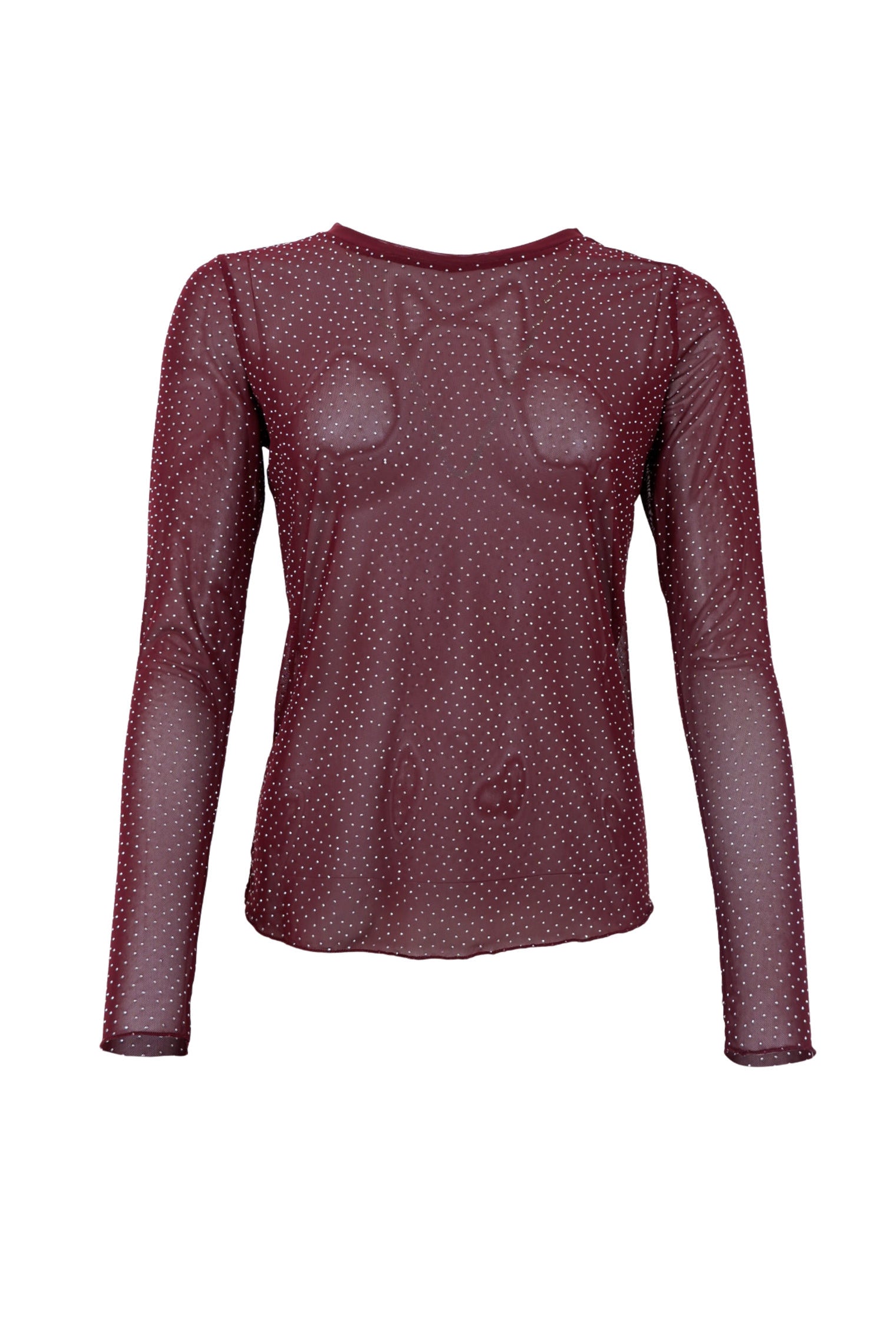 BCALEXIS T-Shirt mit Steinen - Pflaume