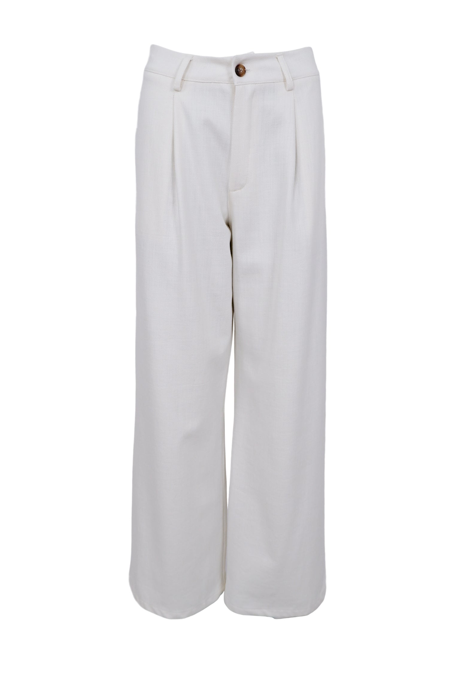 BCNEO Bundfaltenhose - Off White