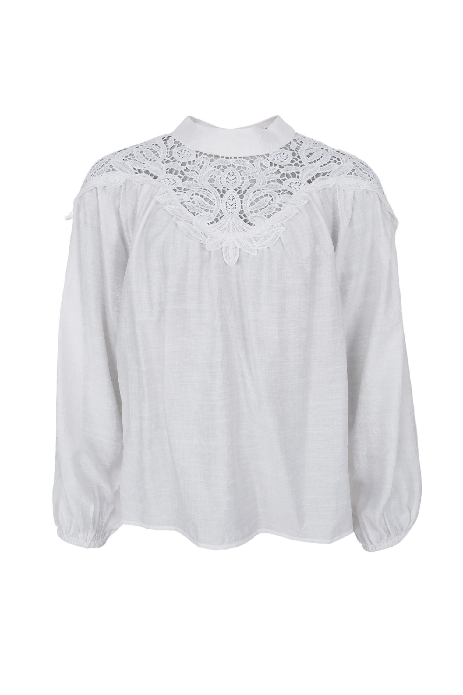 BCLEONA Spitzenbluse - Weiß