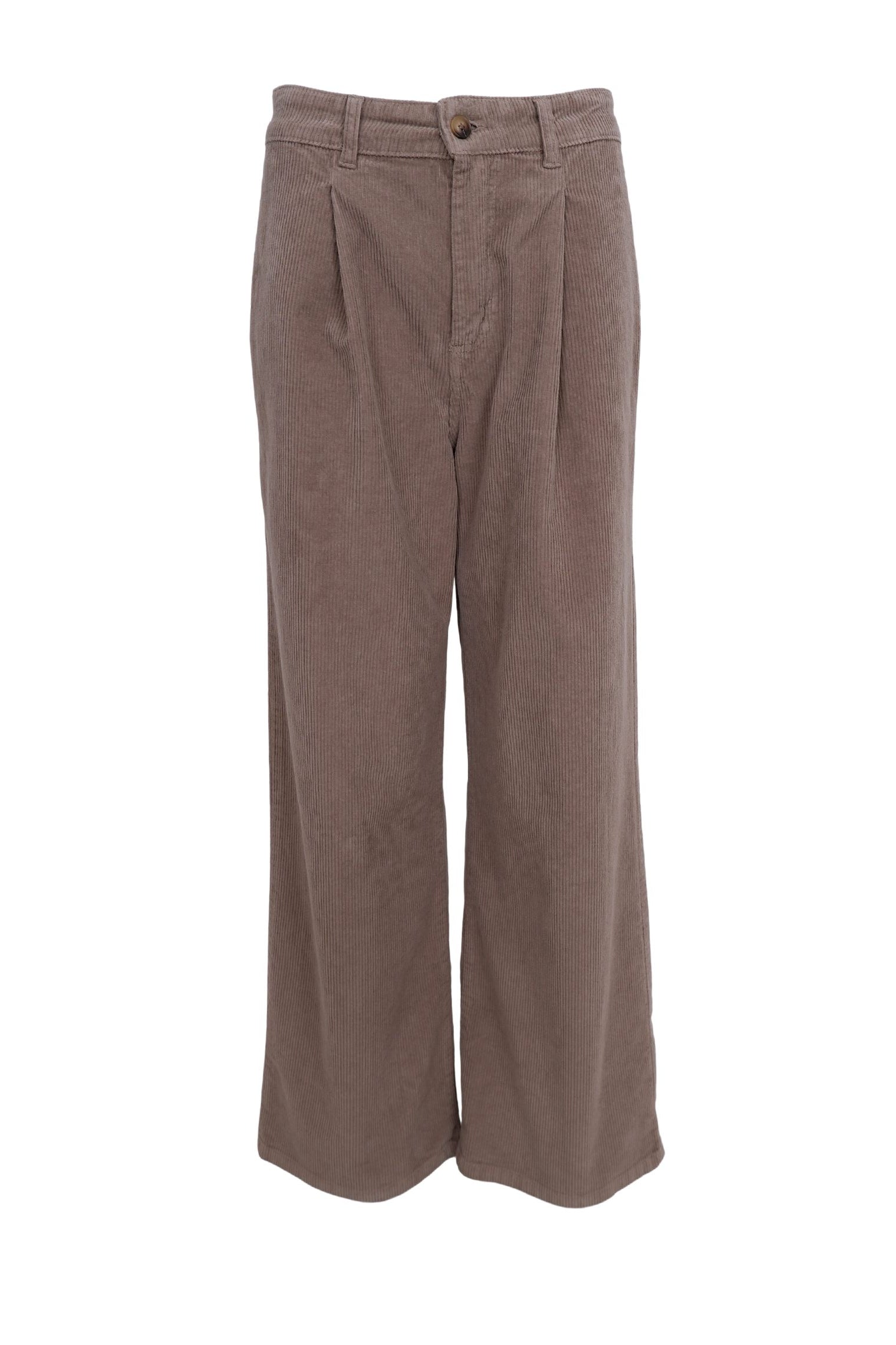 BCCORA Bundfalten-Cordhose - Lt. Nougat