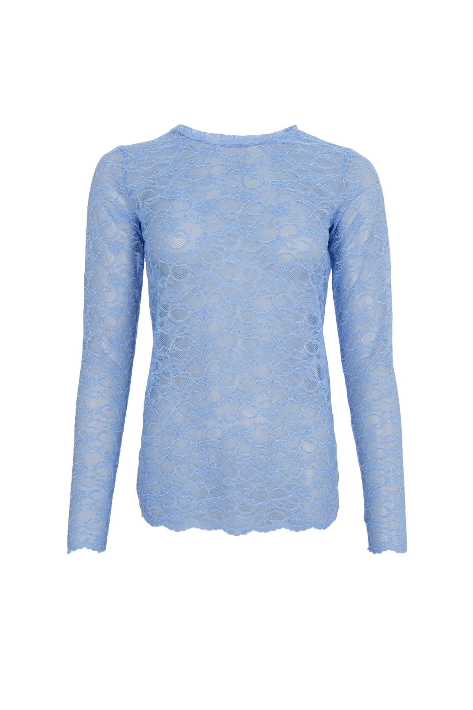 BCEVELINE Spitzenbluse - Hellblau