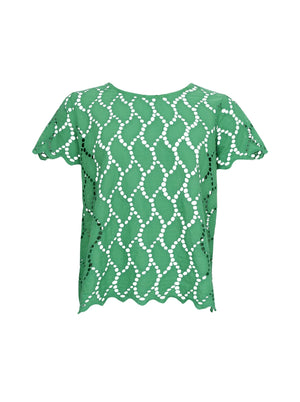 BCFREYA SS T-Shirt-Bluse - Grün