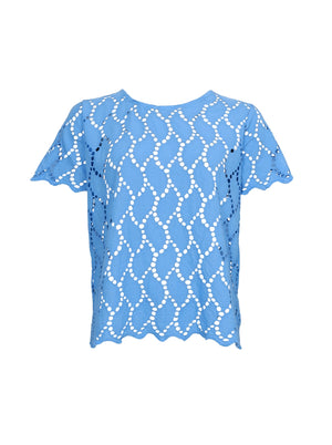 BCFREYA SS T-Shirt-Bluse - Ozeanblau