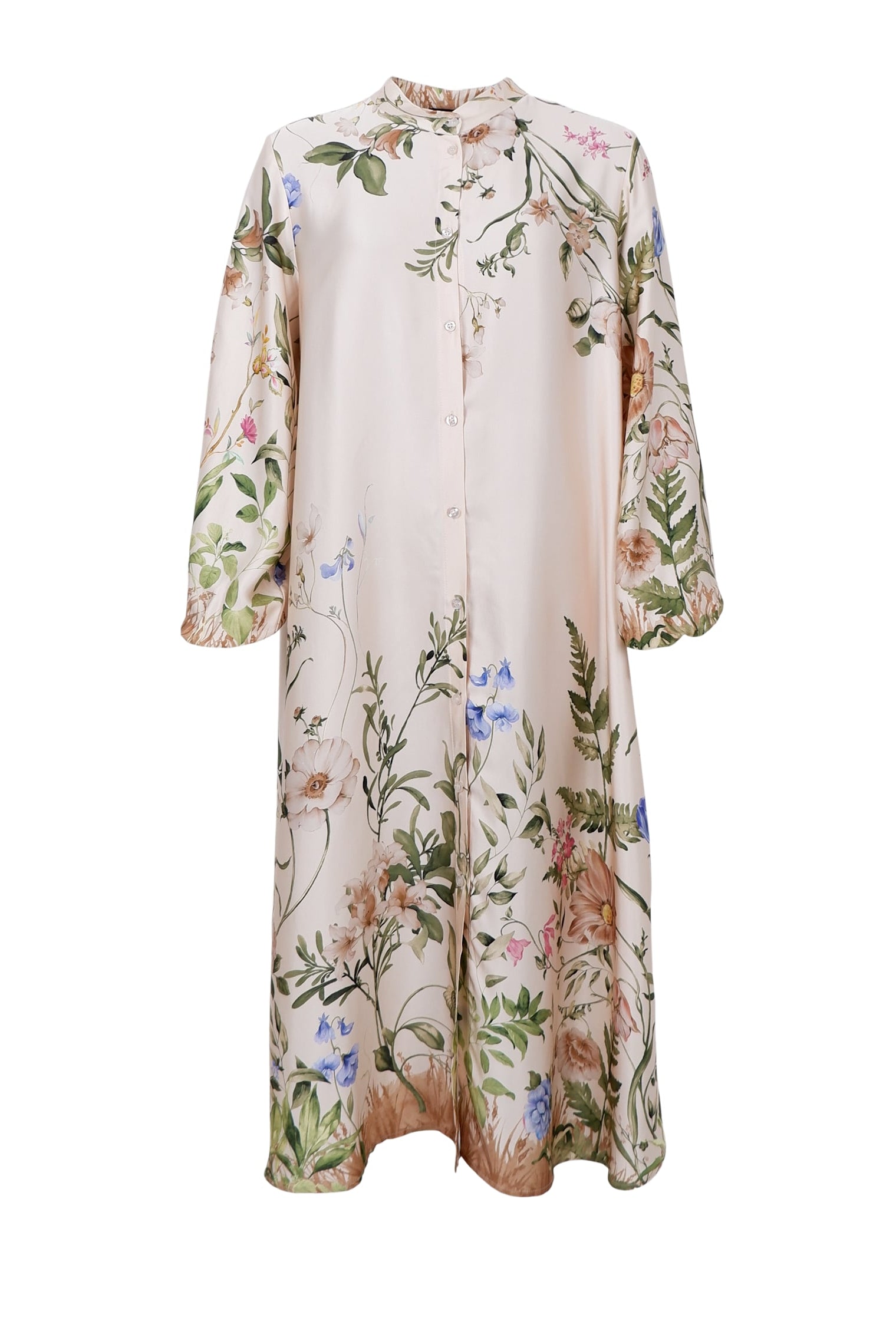 BCZENNIA Blumenkleid - Champagner